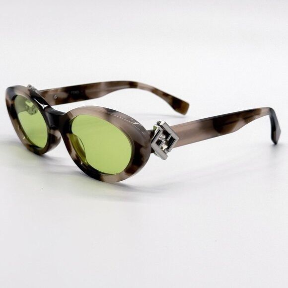 Fendi NEW FENDI SUNGLASSES HAVANA OVAL WOMEN EYEWEAR FENDI FE40140 Size ONE SIZE - 5 Thumbnail