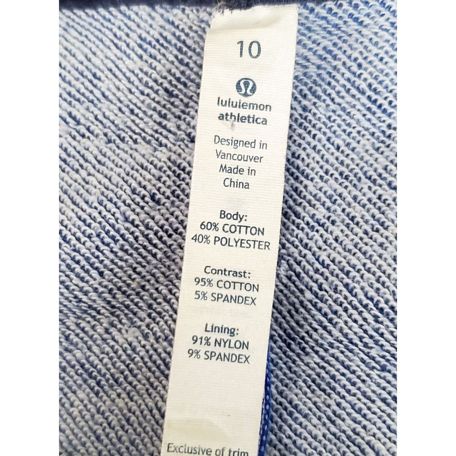 Lululemon Lululemon Scuba Hoodie Women’s Size 10 Blue Colorblock Full Zip Hooded Pockets Athletic Style Size L / US 10 / IT 46 - 6 Thumbnail