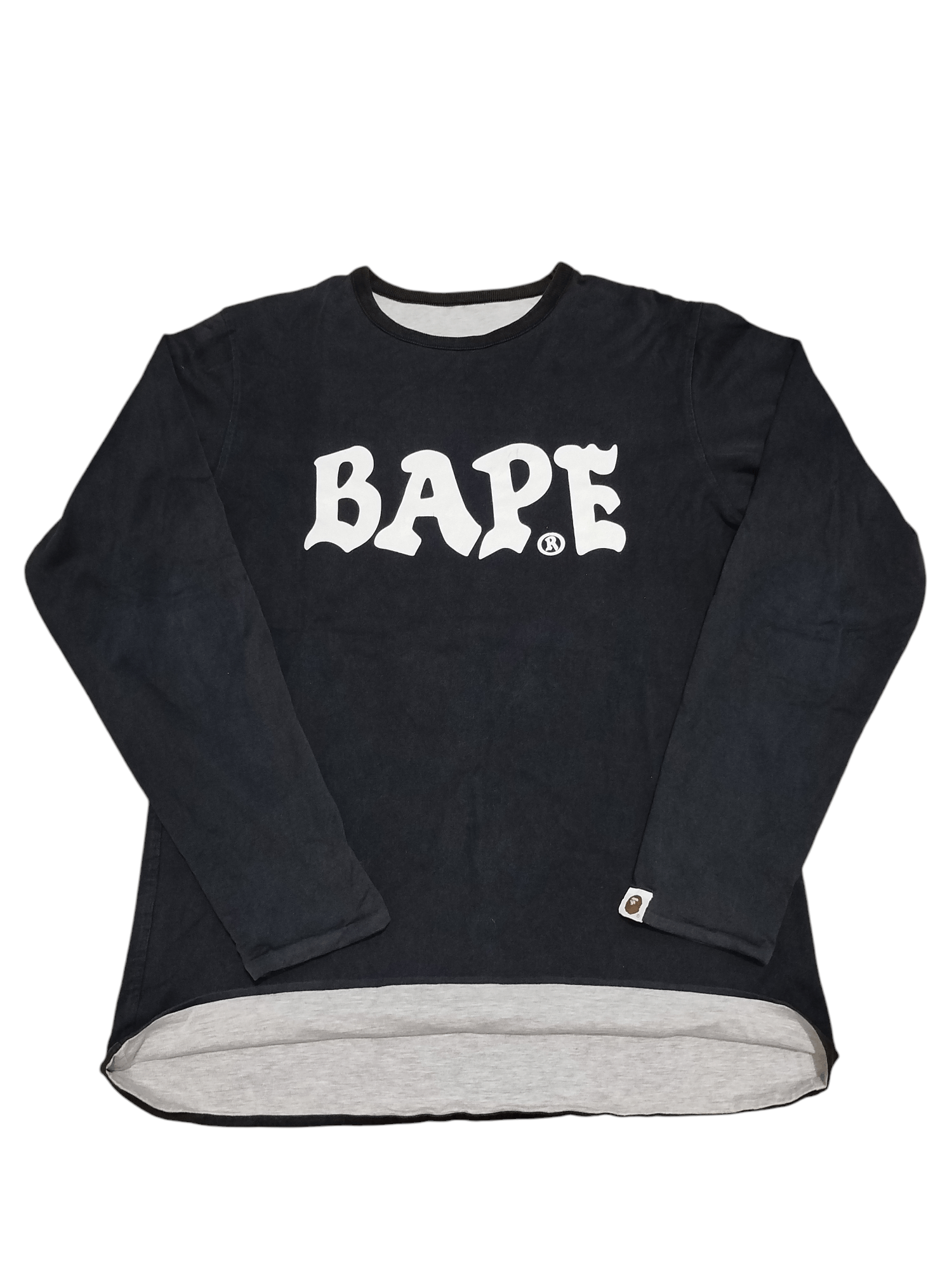 Bape A Bathing Ape reversible Long sleeve misty grey / black Size US M / EU 48-50 / 2 - 2 Thumbnail
