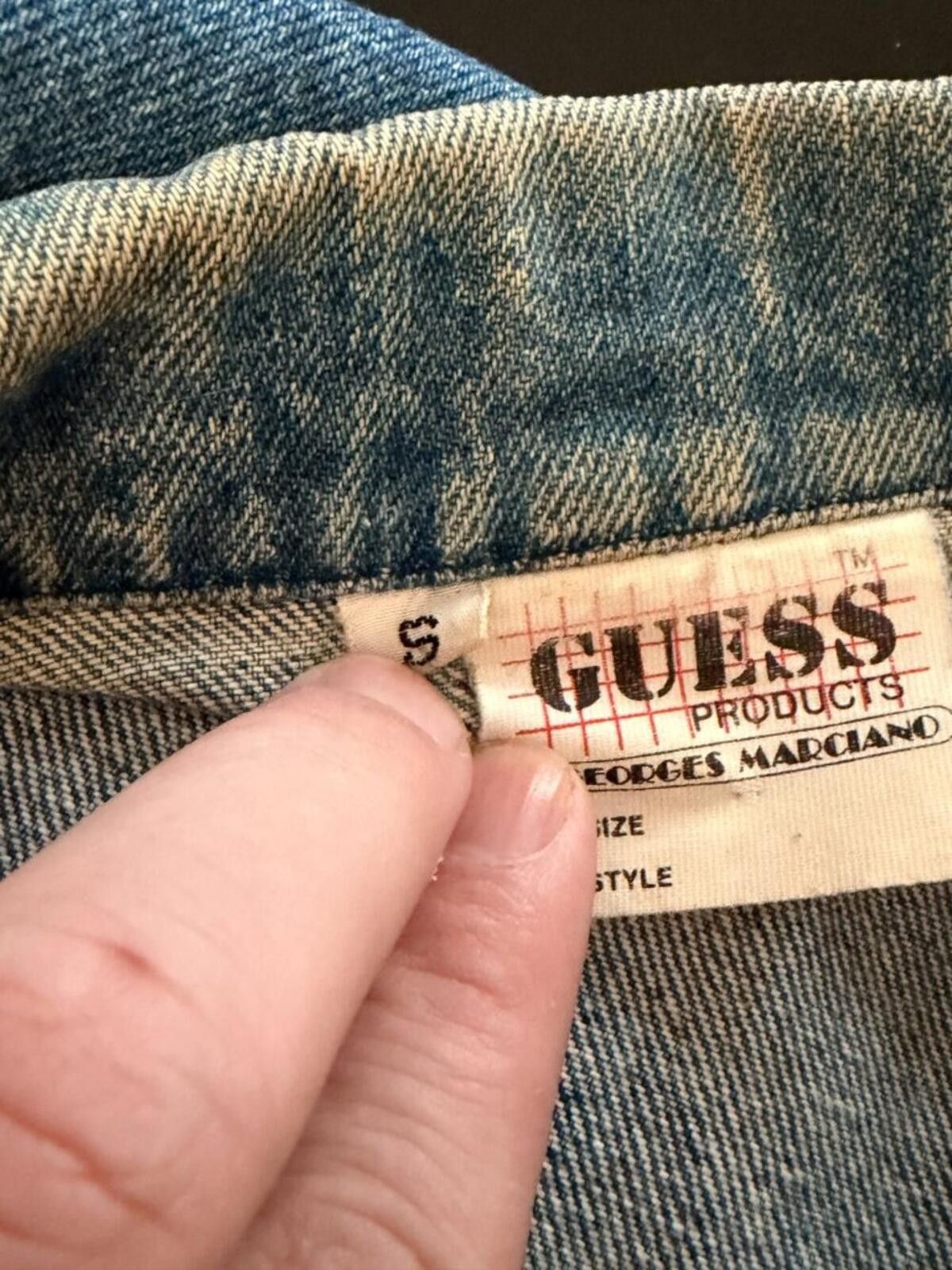 Guess VINTAGE 80'S GUESS DENIM SKATER VEST SMALL Size US S / EU 44-46 / 1 - 5 Thumbnail