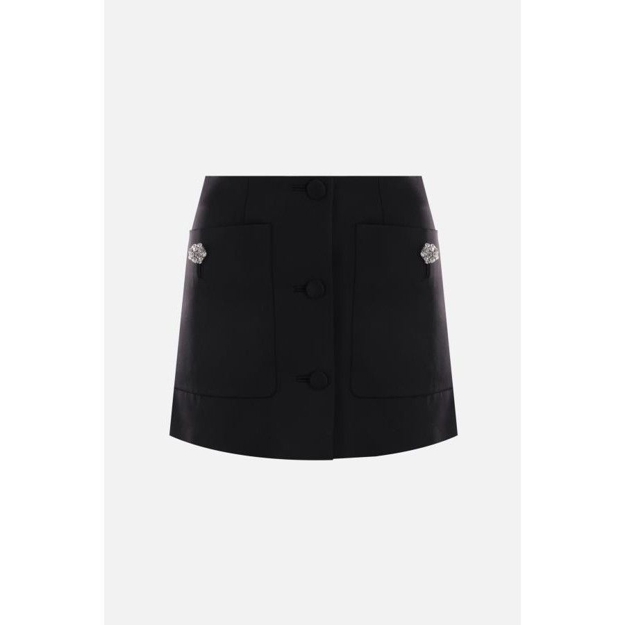 Prada PRADA Gray Wool Skirt New And Authentic (Women's size:IT 40