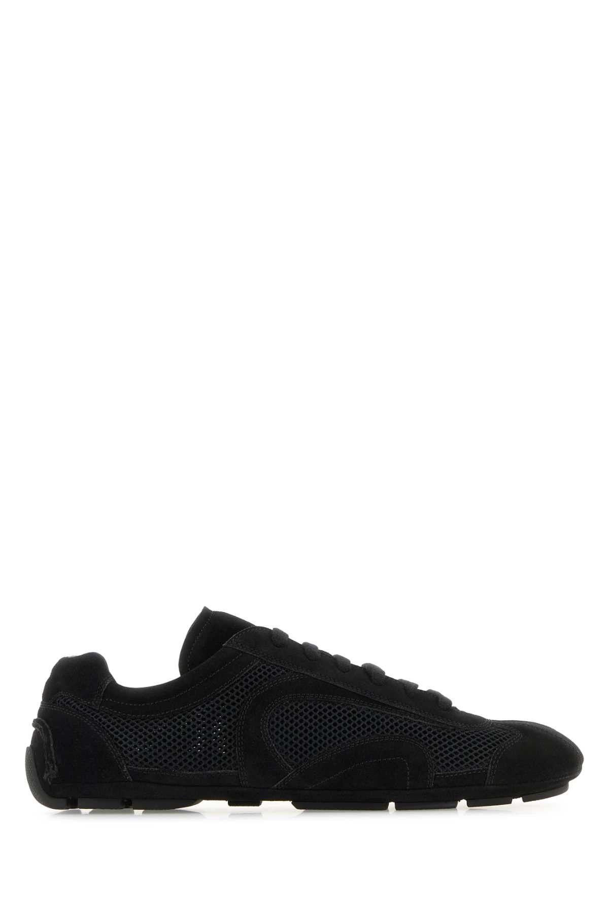 Prada Black Suede And Mesh Montecarlo Re-Edition 2005 Sneakers Size US 8.5 / EU 41-42 - 1 Thumbnail