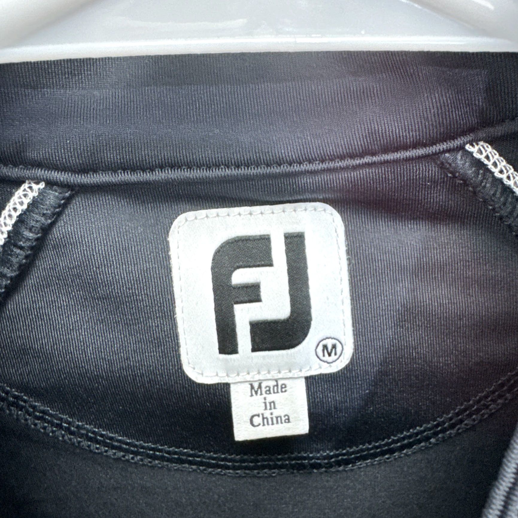 Footjoy FootJoy Sweater Shirt Mens M Black 1/4 Zip Knit Pullover Golf Athletic Logo Multicolor 90s? Size US M / EU 48-50 / 2 - 2 Thumbnail