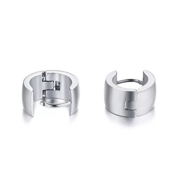 Other Classic Stainless Steel Small Hoop Earring Size ONE SIZE - 3 Thumbnail