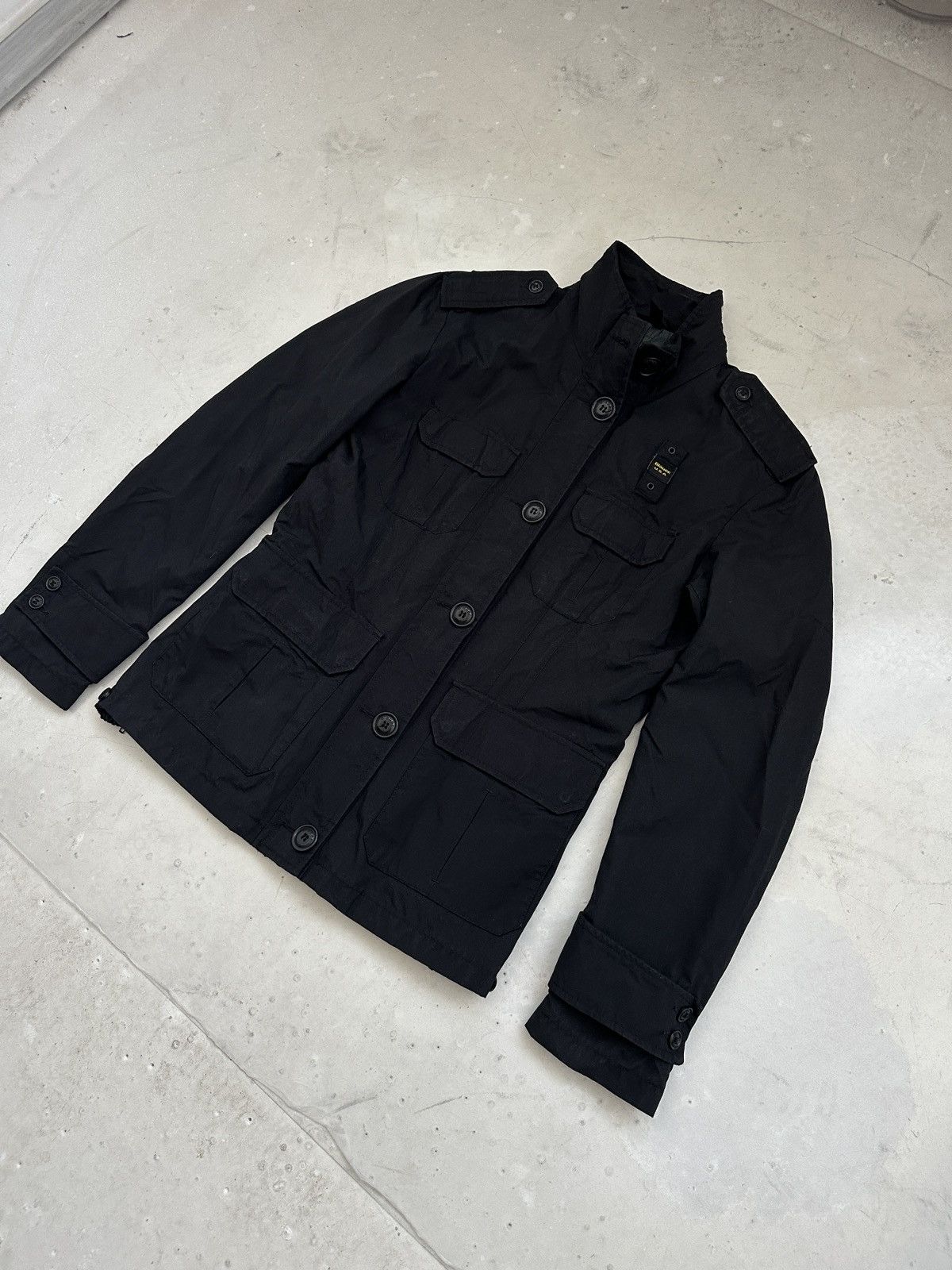 Other Blauer USA Military field nylon jacket reflective collar Y2K Size US M / EU 48-50 / 2 - 2 Thumbnail