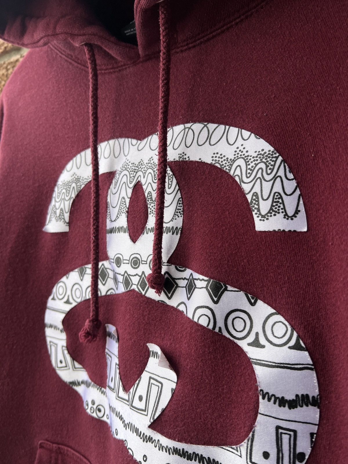 Stussy Stussy Hoodie Box Logo Red Grey Y2K Size US L / EU 52-54 / 3 - 7 Thumbnail