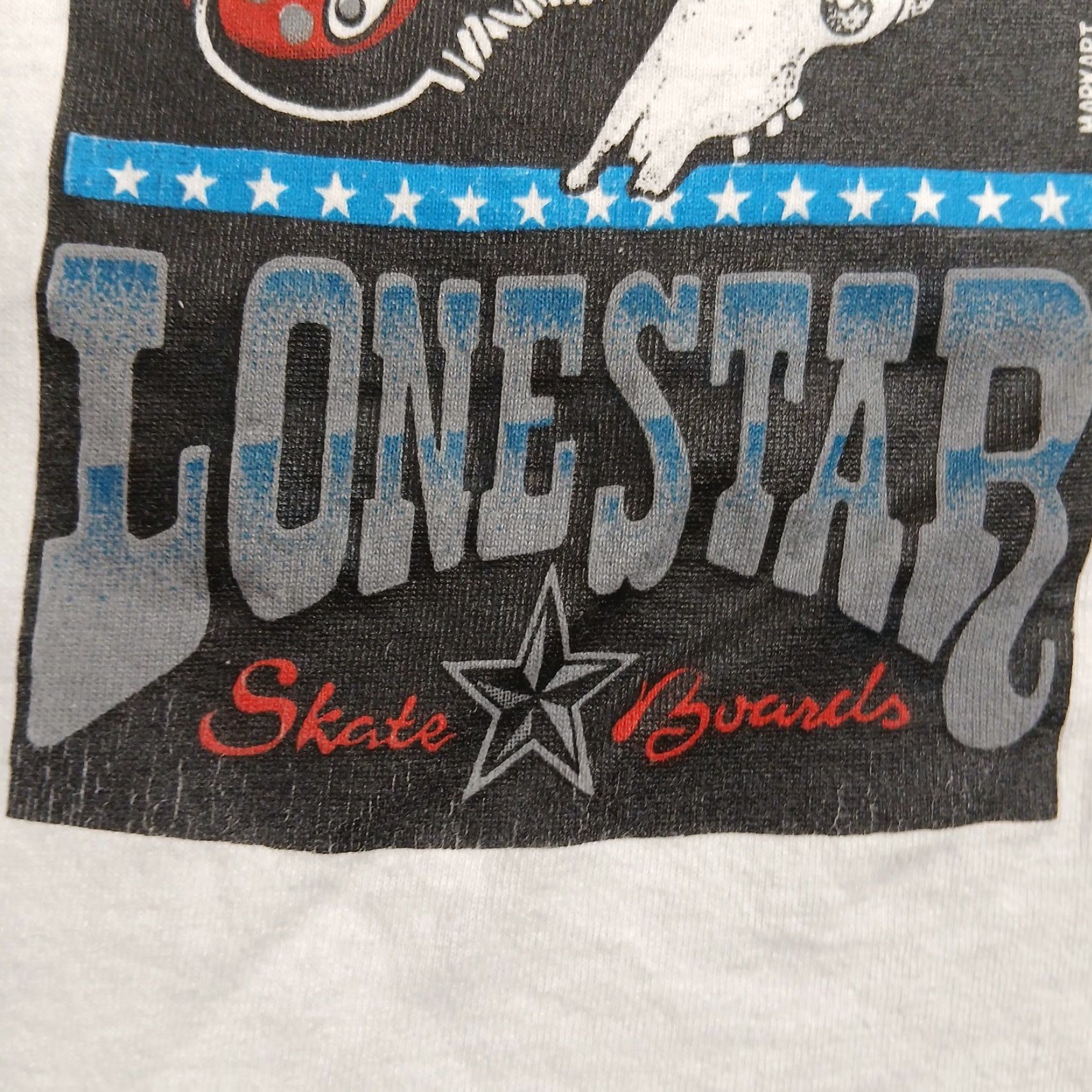 Fruit Of The Loom VINTAGE 90s Skateboard Single Stitch T Shirt Mens Medium White Lonestar Skate Shop Size US M / EU 48-50 / 2 - 5 Thumbnail