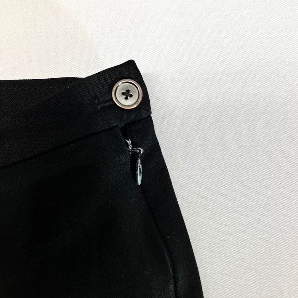 Banana Republic VINTAGE Banana Republic Sloan Slim Fit Crop Dress Pants Black Navy Size 2 Mid Rise Men? No. Wait. Size 26" / US 2 / IT 38 - 7 Thumbnail