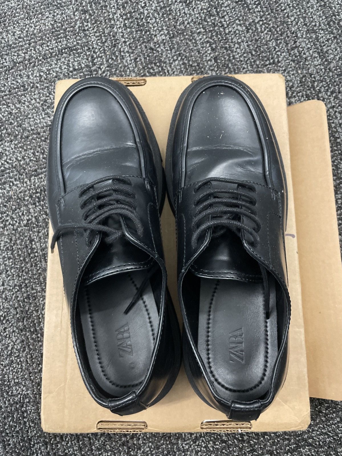 Zara Zara thick sole derby Size US 12 / EU 45 - 1 Thumbnail