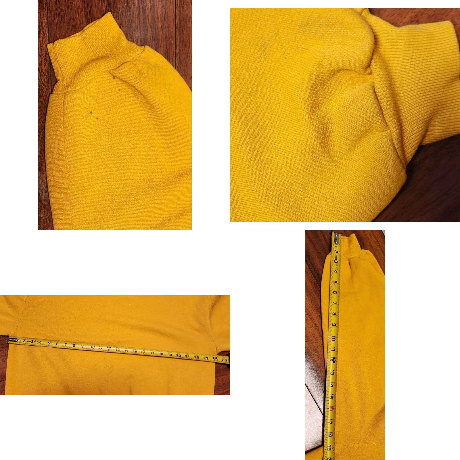 Russell Athletic RUSSELL ATHLETIC Sweatshirt XL Yellow Crewneck Vintage USA MADE Blank Mens Regular Size XL Sweatshirt Yellow Size US XL / EU 56 / 4 - 8 Thumbnail