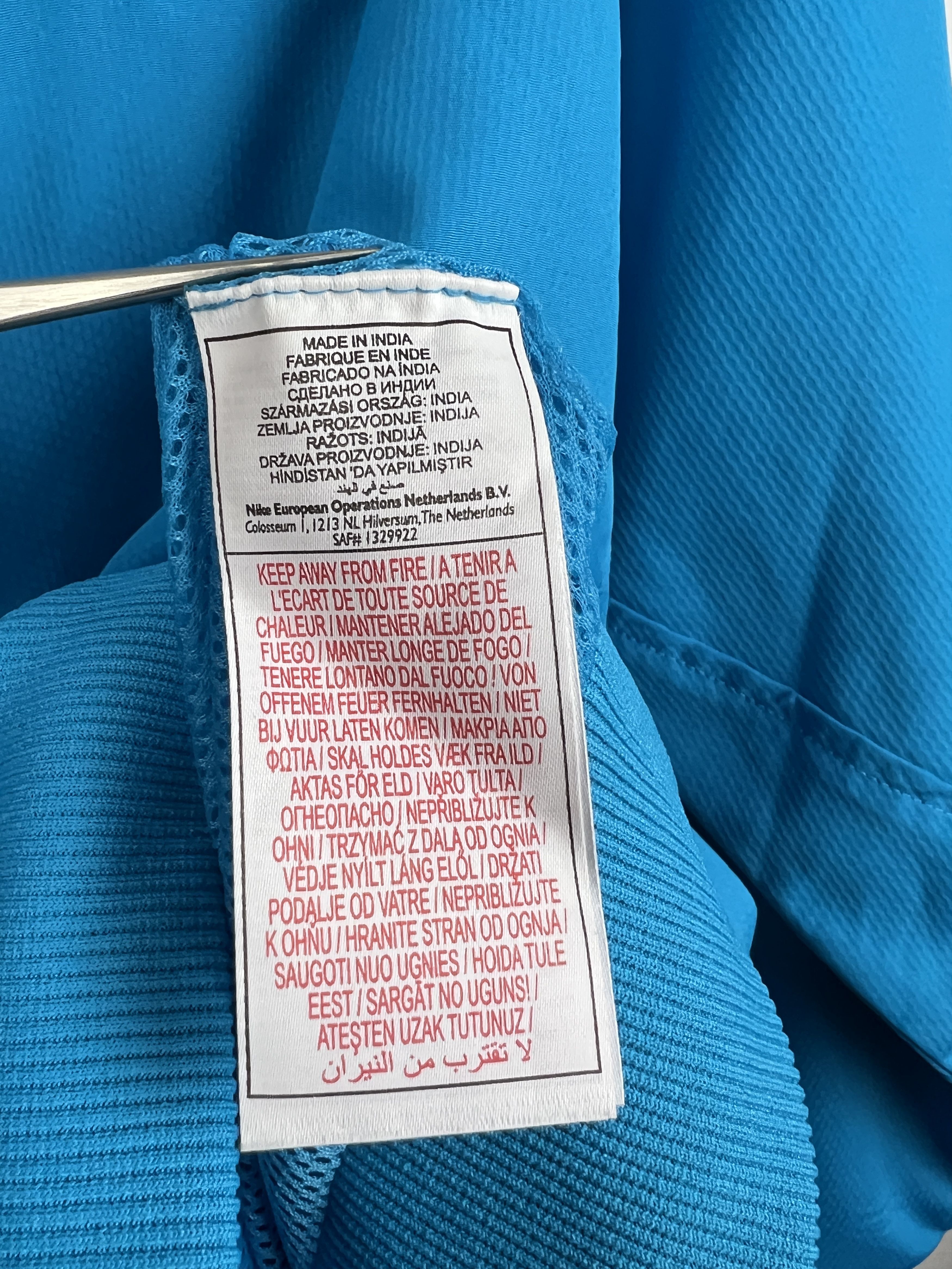 Nike Inter Milan Football Blue Jacket Soccer Train Track Top Zip Size US L / EU 52-54 / 3 - 9 Thumbnail