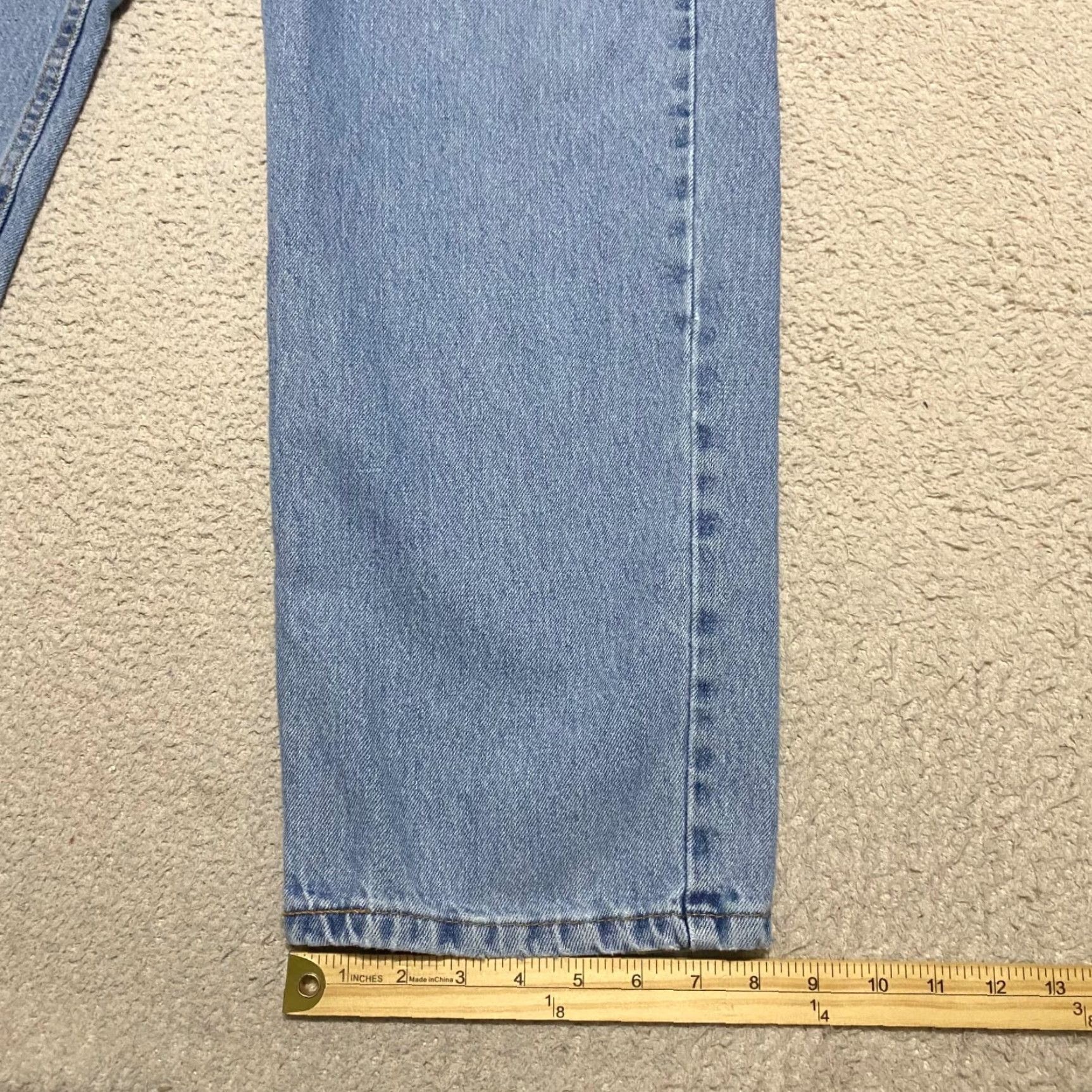 Levi's Levi's 550 Jeans Mens 38x30 Blue Denim Straight Leg Relaxed Fit Size US 38 / EU 54 - 5 Thumbnail