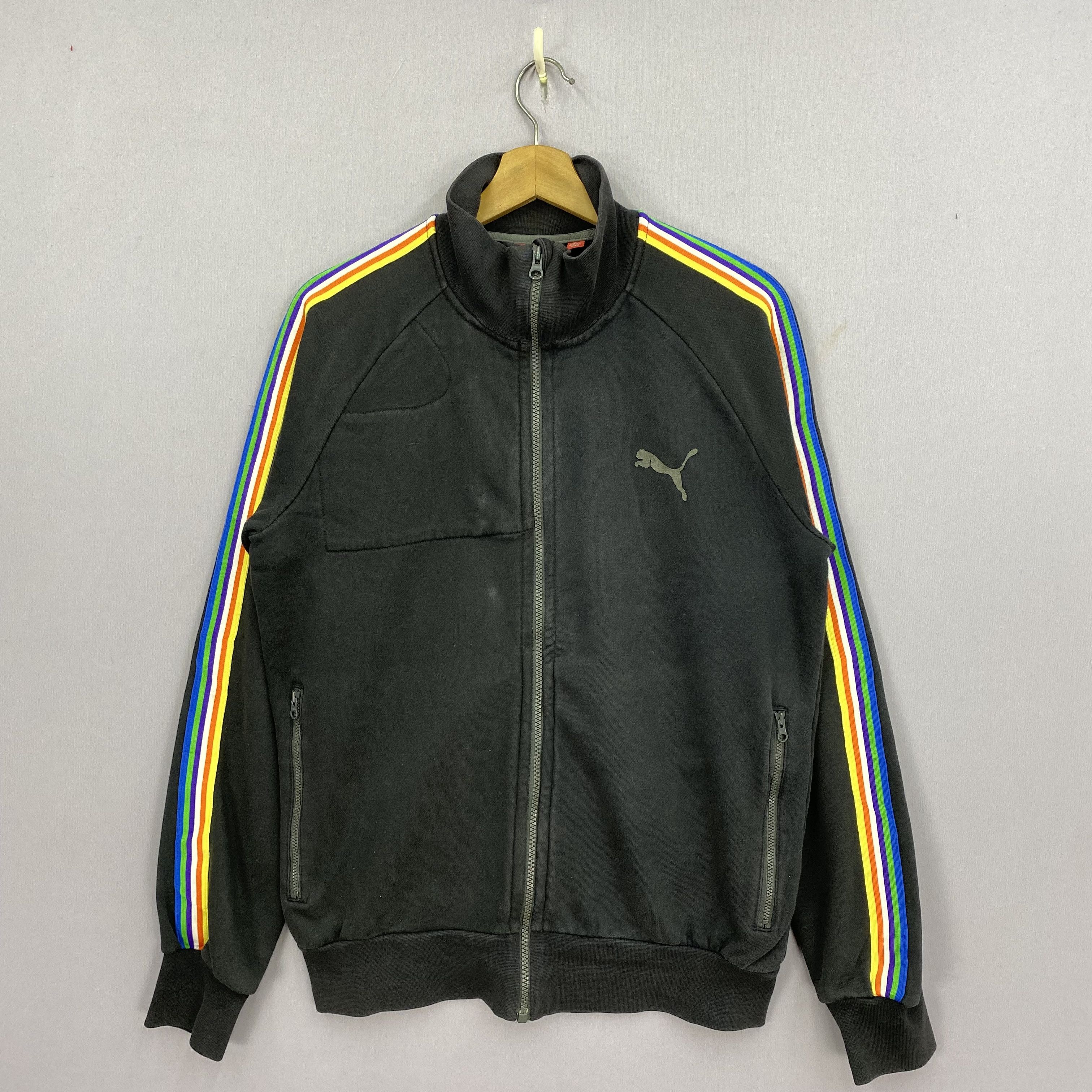 Puma Vintage Y2K Puma Rainbow Sweater Zipper Sweatshirt Jumper Size US S / EU 44-46 / 1 - 2 Thumbnail