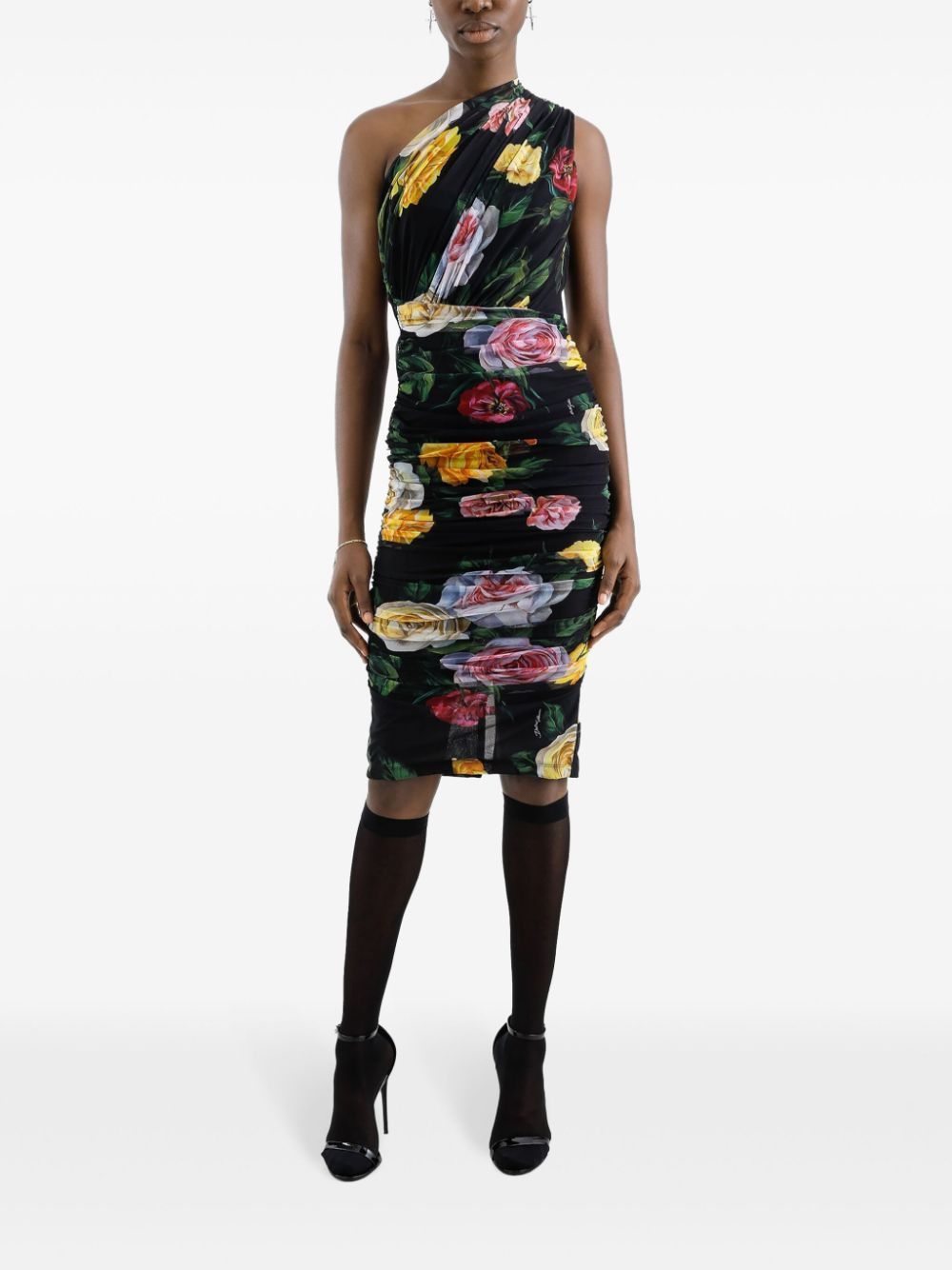 Dolce & Gabbana o1s22i1n0225 Elegant Dress in Multicolor Size M / US 6-8 / IT 42-44 - 4 Thumbnail