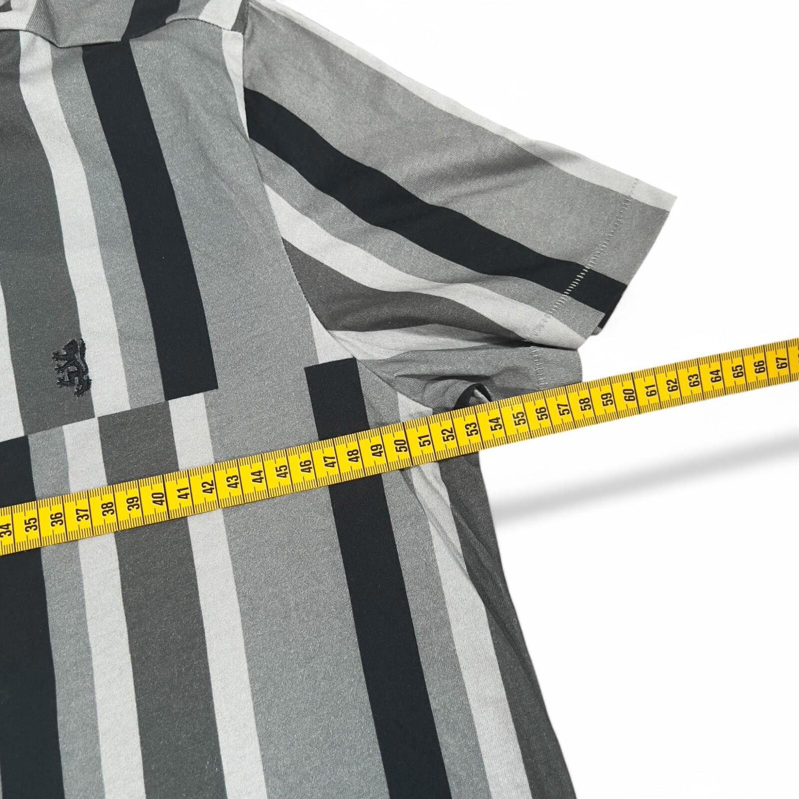 Pringle Of Scotland Pringle of Scotland Deconstructed Stripes Polo Shirt Size M Size US M / EU 48-50 / 2 - 6 Thumbnail