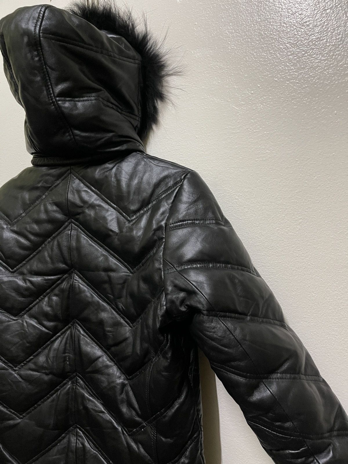 JACKROSE Jackrose Puffer Leather Jacket Attach Fur Hoodie Size US L / EU 52-54 / 3 - 13 Thumbnail