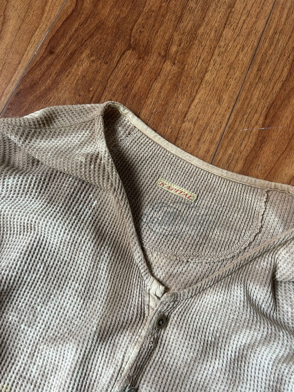 Kapital Vintage Kapital Thermal Long Sleeve Faded Distressed Size US L / EU 52-54 / 3 - 2 Thumbnail