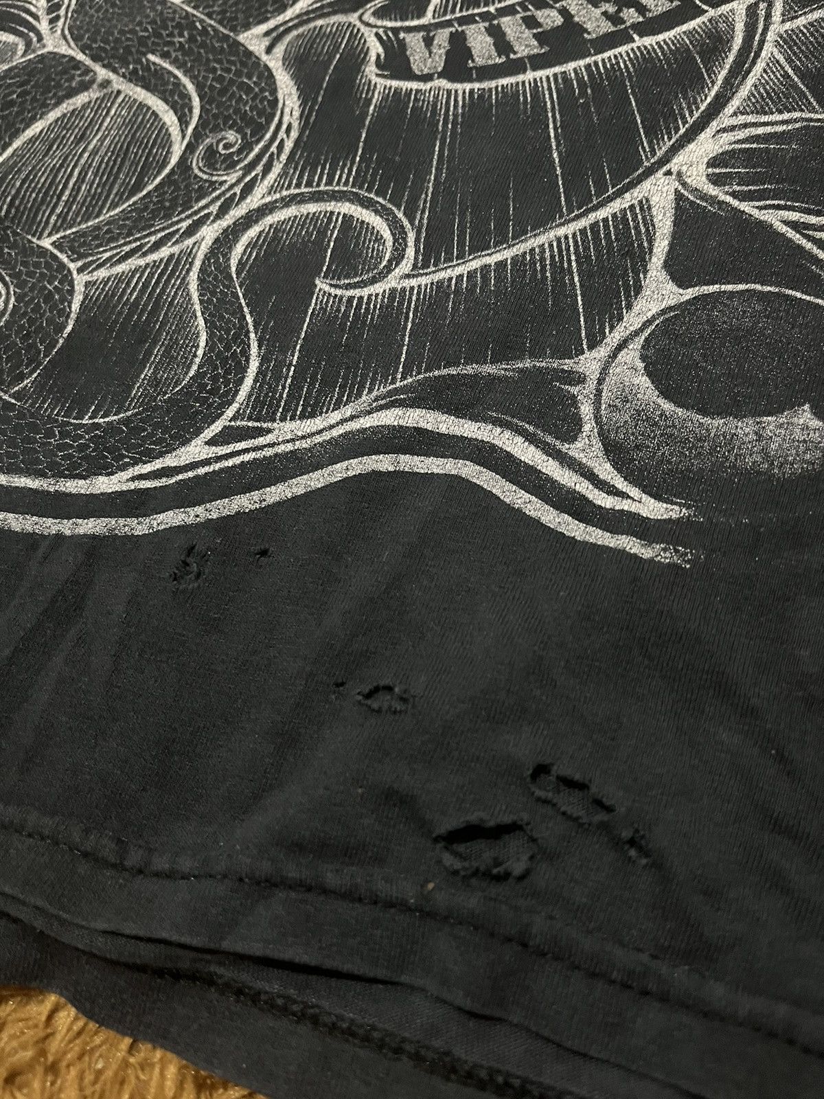 Hurley DISTRESSED HURLEY 1999 FATRES VIPEREUS AFFILICTION STYLE TEE Size US XL / EU 56 / 4 - 3 Thumbnail