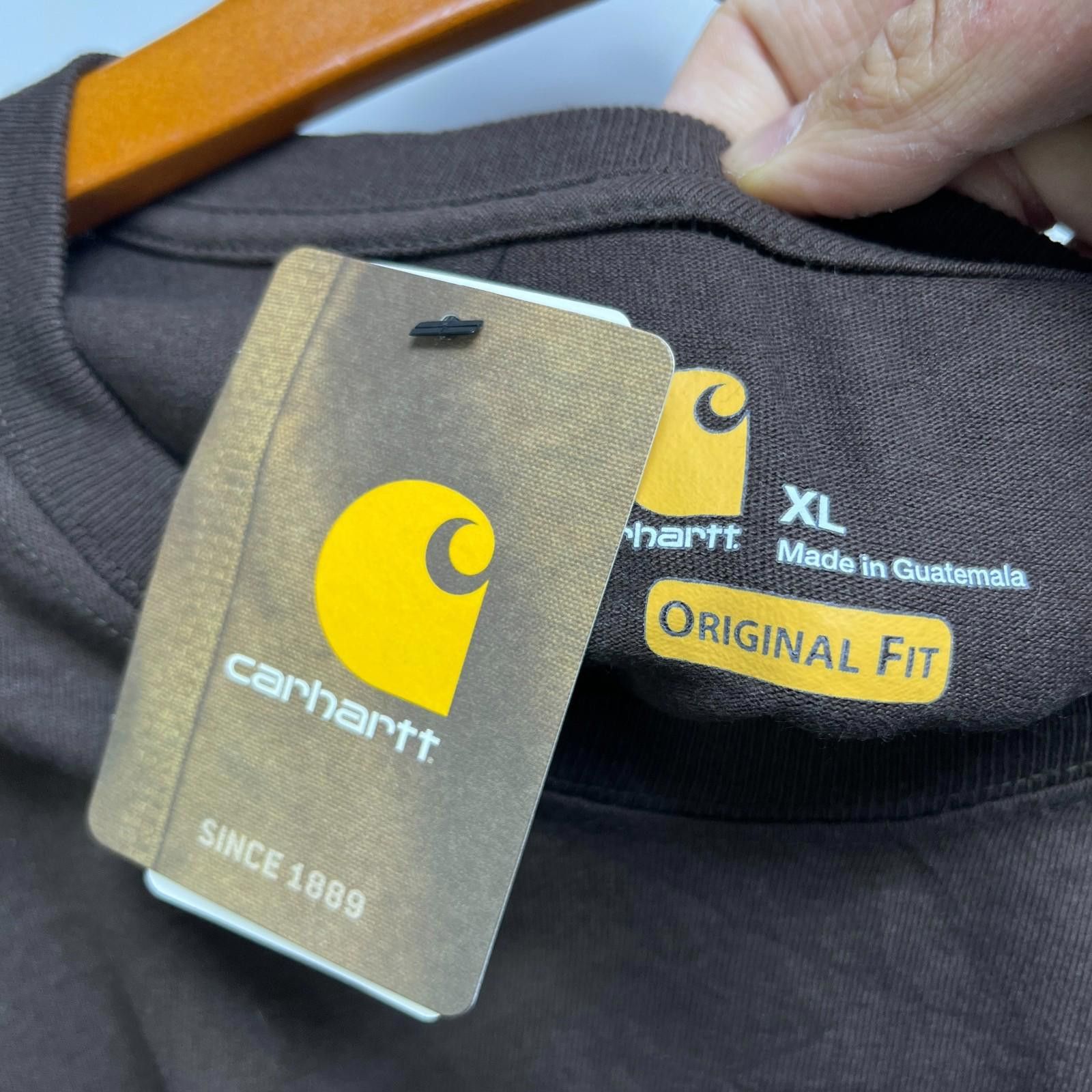 Carhartt Carhartt Brown Travis Pocket T-Shirt XL New with Tags Size US XL / EU 56 / 4 - 4 Thumbnail