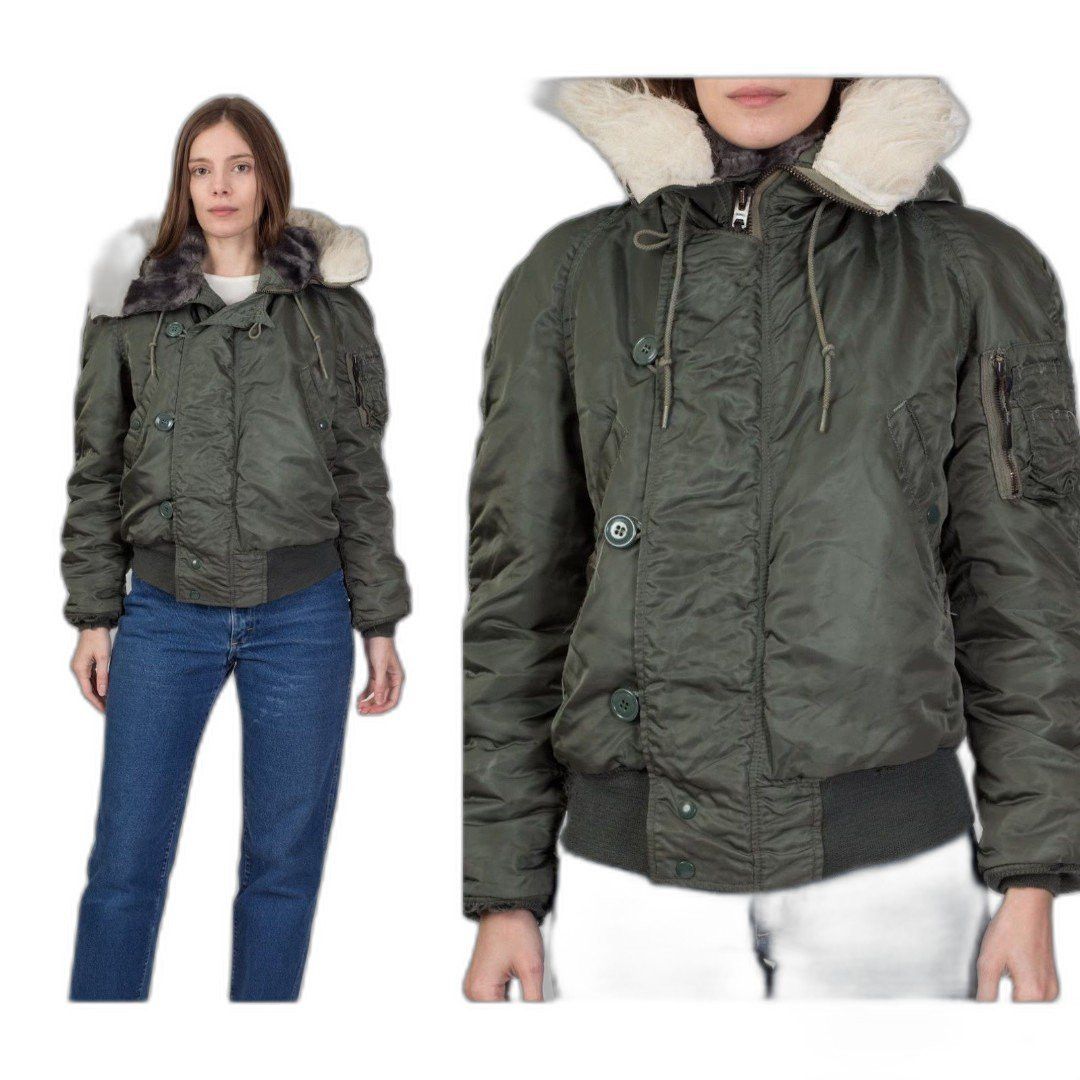 Alpha Industries × Vintage VTG 80s Military Parka Fur Hood Alpha Industries XL Size US XL / EU 56 / 4 - 6 Thumbnail