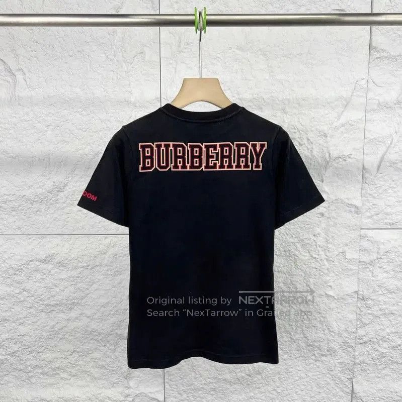 Burberry Burberry Black Cotton Men's T-Shirt. Size US M / EU 48-50 / 2 - 2 Thumbnail