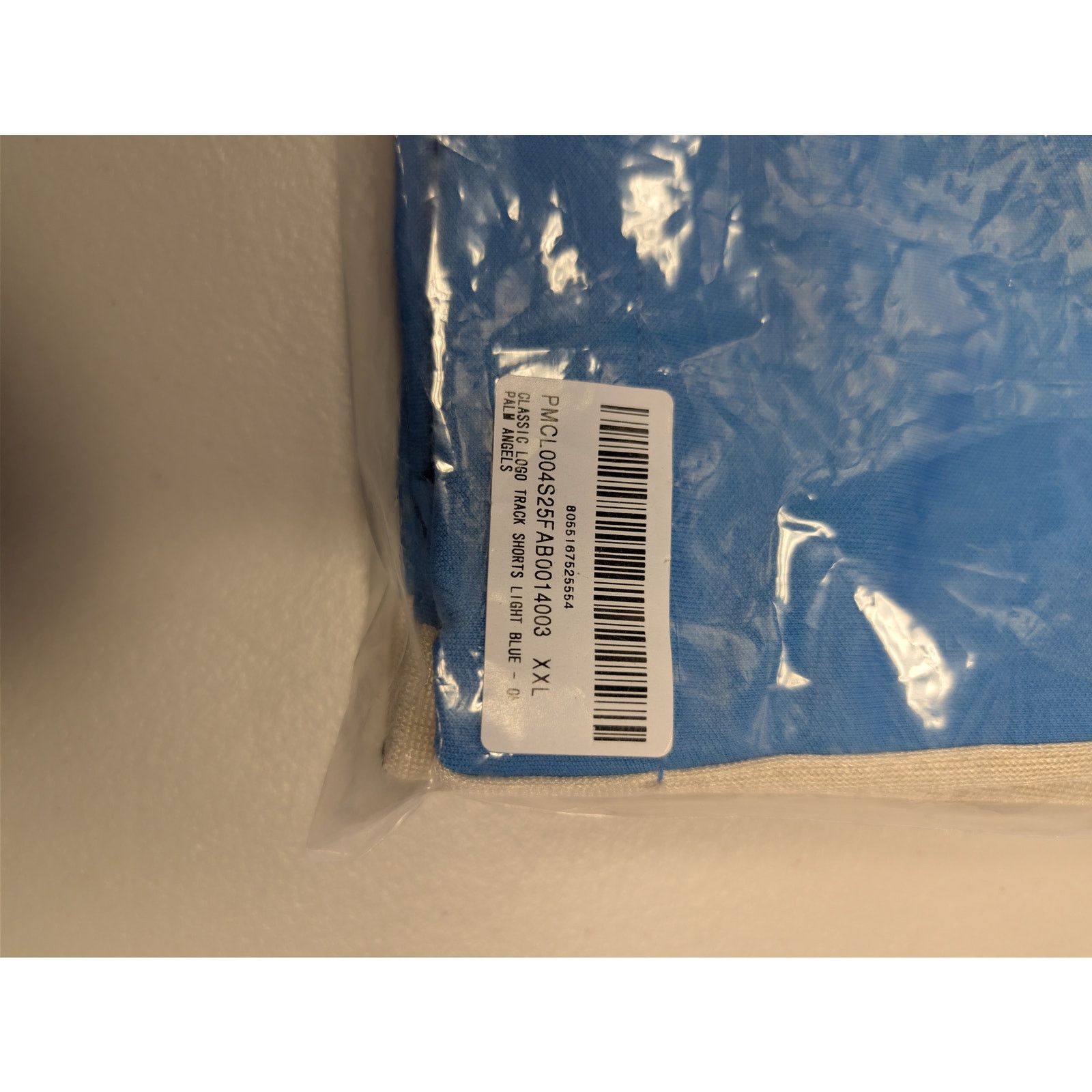 Palm Angels o1rshd1 Classic Logo Track Shorts in Light Blue / Off-White Size US 38 / EU 54 - 21 Thumbnail