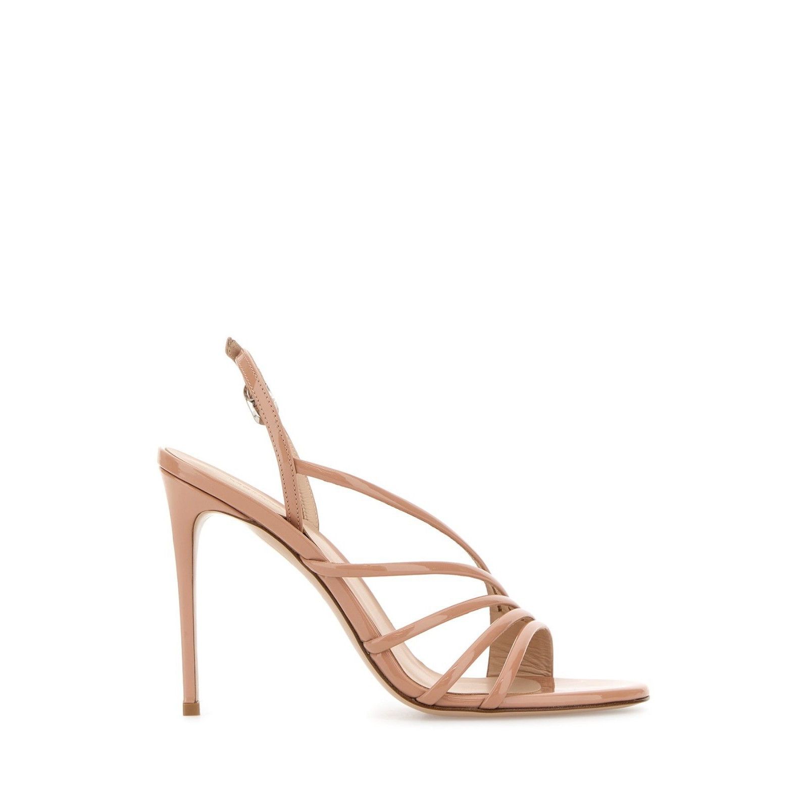 LE SILLA Scarlet Pink Leather 100mm Heel Sandals New & Authe