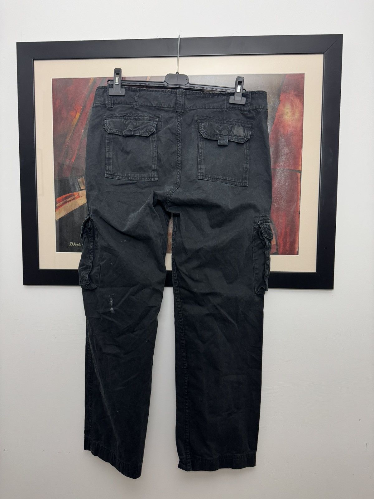 Alpha Industries Vintage Alpha Industries Cargo Pant Rare Washed Black Size US 34 / EU 50 - 2 Thumbnail