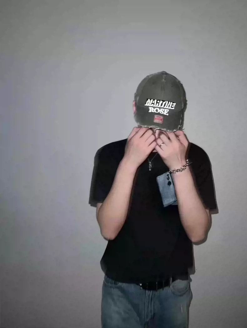 Martine Rose Martine Rose destroyed LOGO embroidery curveball cap Cap Size ONE SIZE - 5 Thumbnail