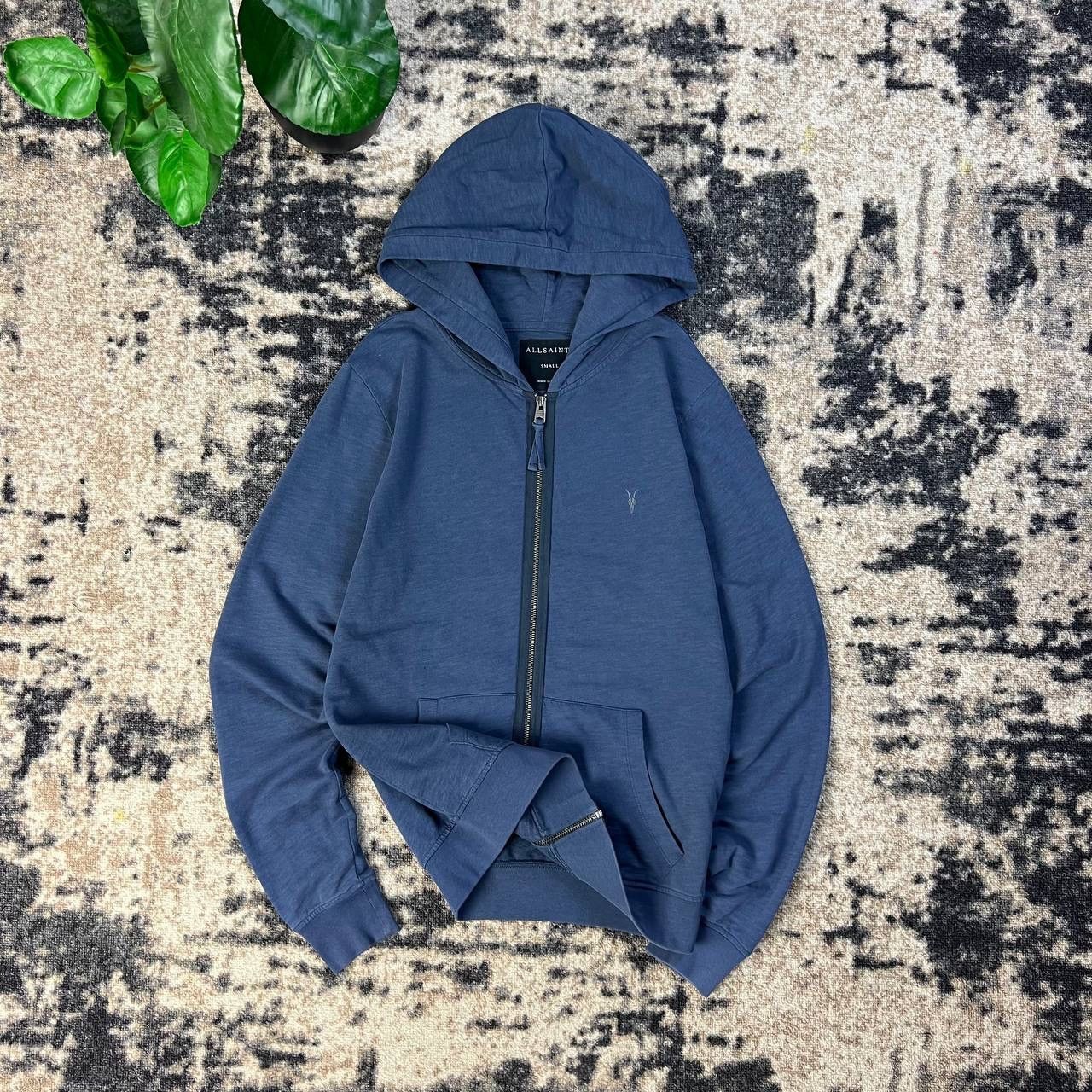Allsaints Allsaints Luxury Mini Logo Zip Up Hoodie Streetwear Y2K Size US S / EU 44-46 / 1 - 1 Thumbnail