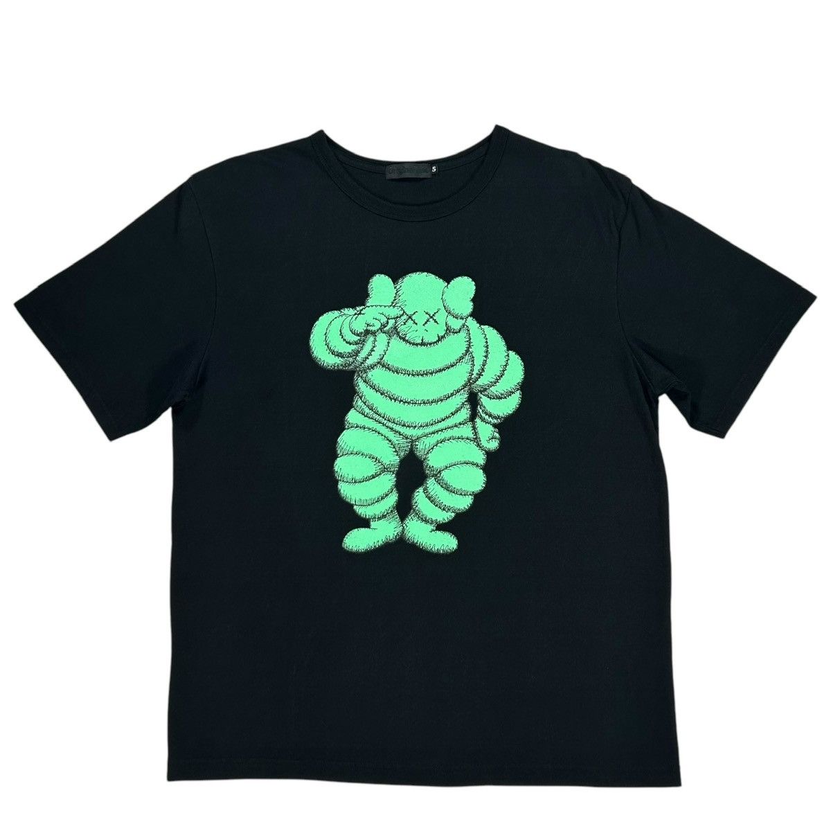 Original Fake VTG OriginalFake Kaws Black & Green Chum Short Sleeve Shirt Size US XL / EU 56 / 4 - 1 Thumbnail