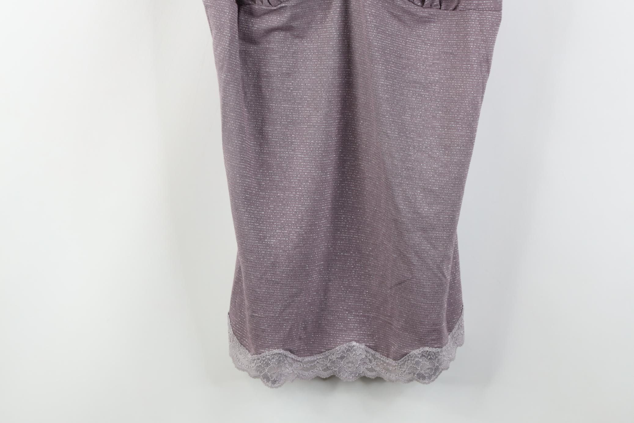 Victoria's Secret Vintage Y2K Victoria's Secret Metallic Lace Tank Top T-Shirt Size S / US 4 / IT 40 - 3 Thumbnail