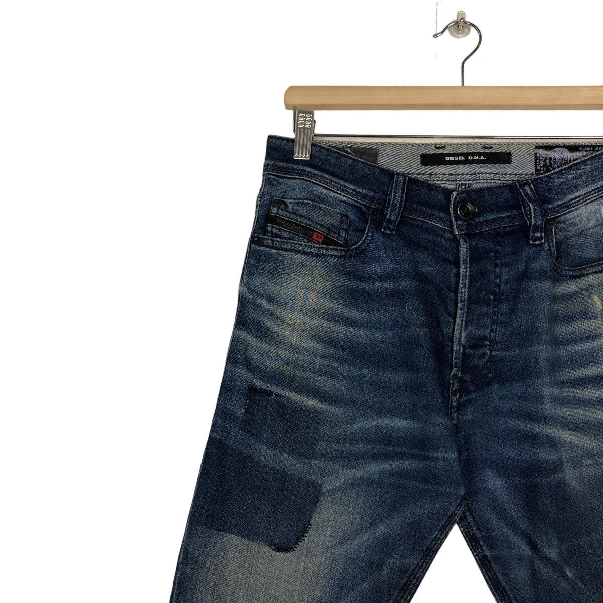 Diesel 🔥Vintage Slim Cut Denim Biker Wear Diesel Distressed Design Size US 30 / EU 46 - 7 Thumbnail