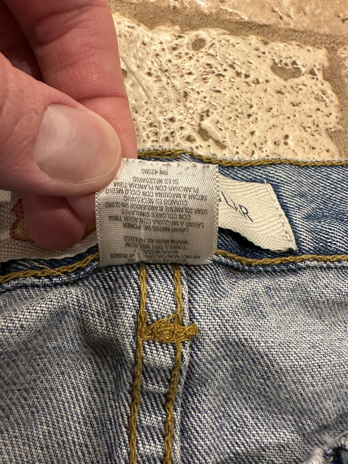 Route 66 × Vintage Vintage Route 66 Painter’s Distressed Thrashed Blue Denim Size US 34 / EU 50 - 9 Thumbnail