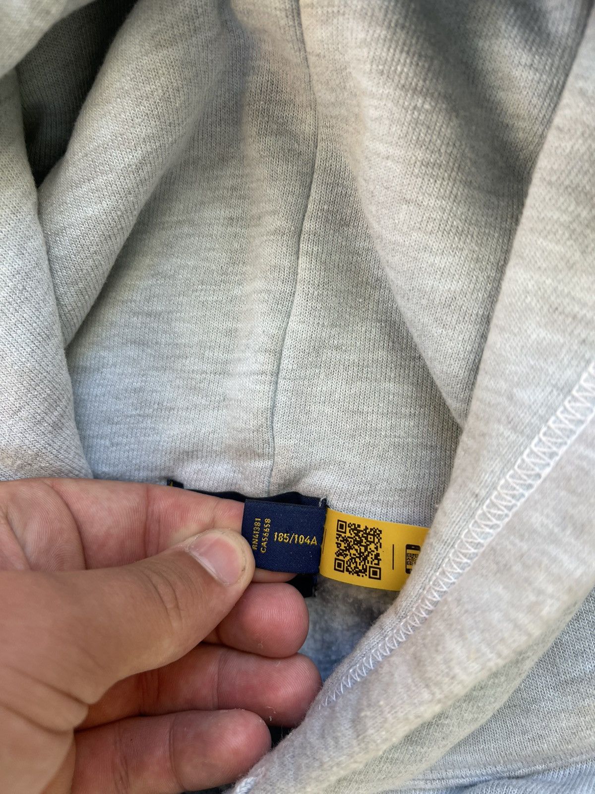 Polo Ralph Lauren Mens Vintage Polo Ralph Lauren hoodie big logo y2k rare Size US XL / EU 56 / 4 - 5 Thumbnail