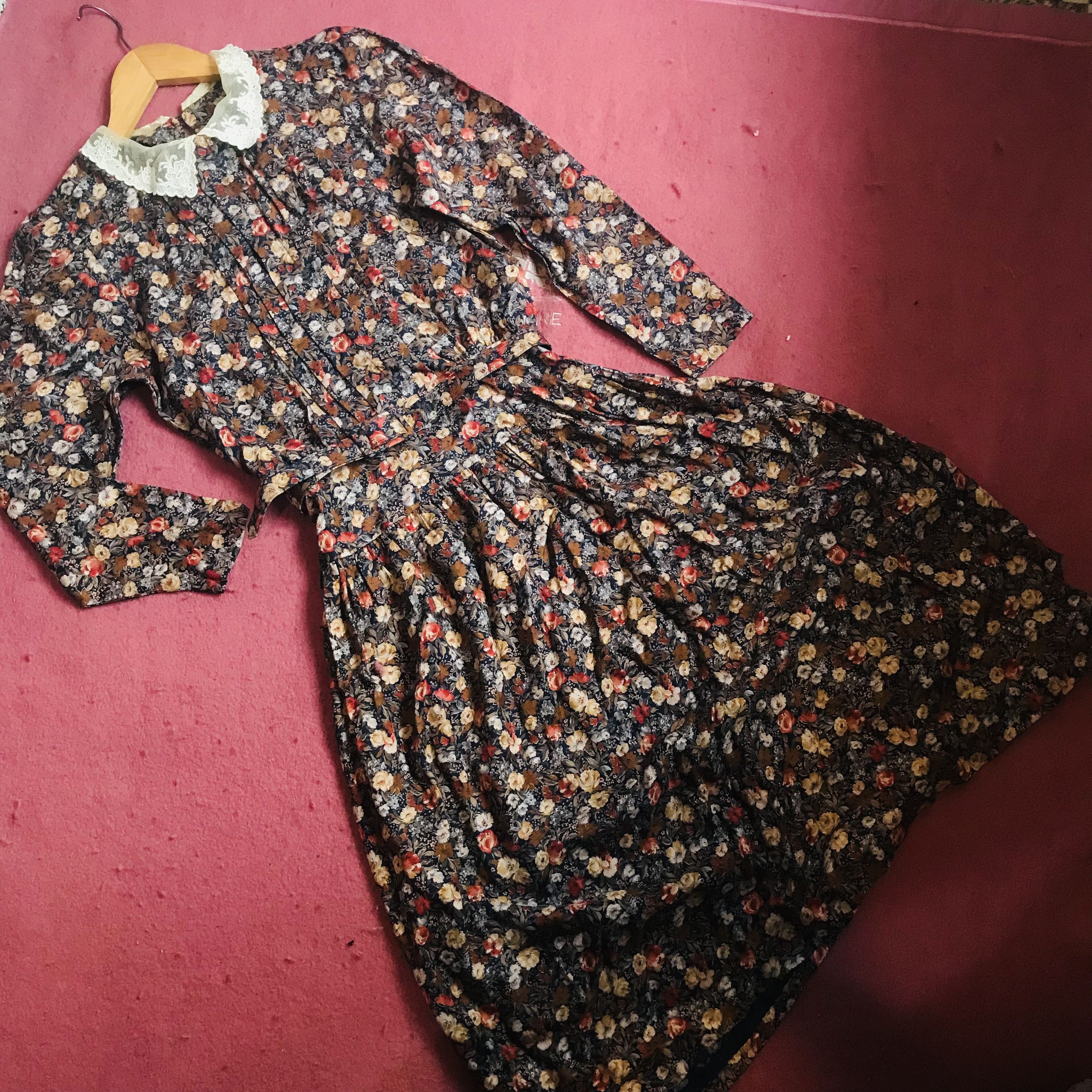 Vintage Vintage Lace Collar Floral Dress Size S / US 4 / IT 40 - 11 Thumbnail