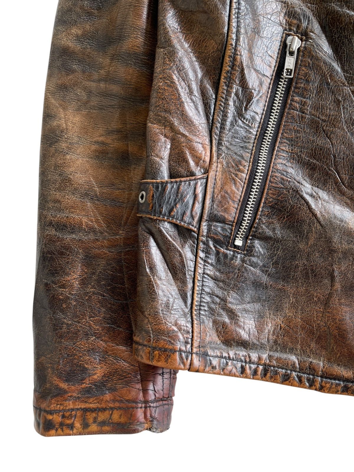 Japanese Brand Cafe Racer Biker Buffalo Leather Jacket Size US M / EU 48-50 / 2 - 11 Thumbnail