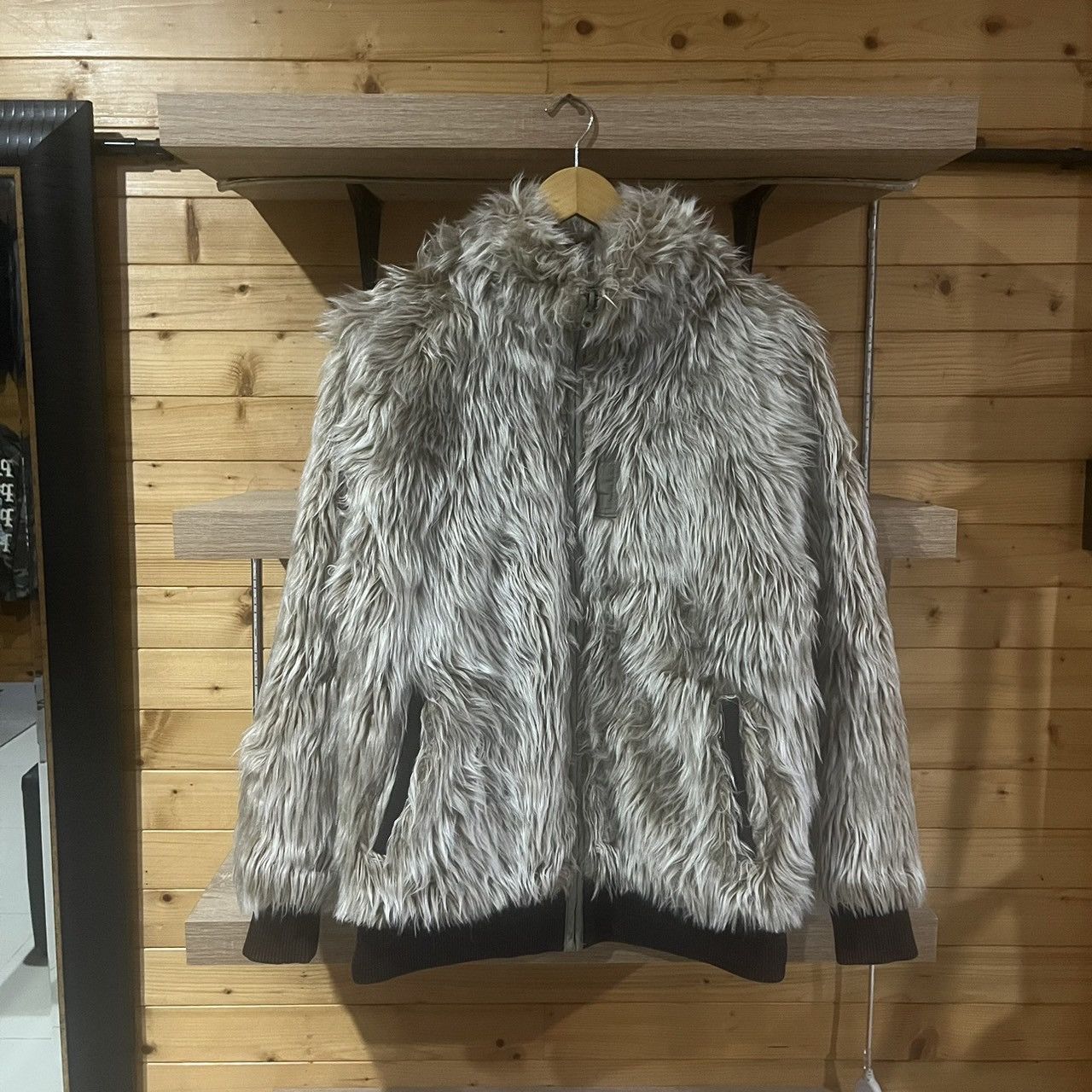 Japanese Brand RARE Gym Master Faux Fur Reversible Jacket Yohji Opium Style Size US M / EU 48-50 / 2 - 1 Thumbnail