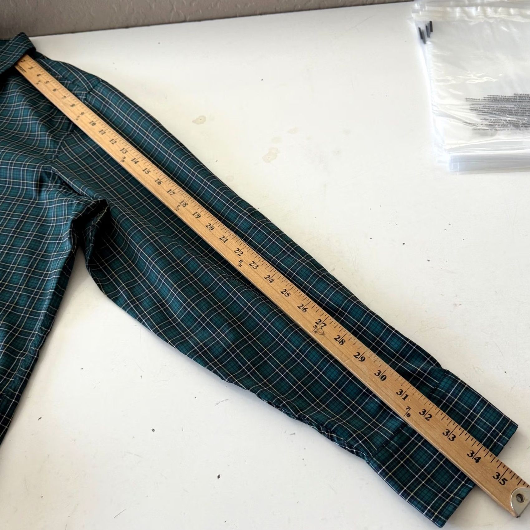 UNTUCKit UNTUCKit Green Plaid Button Down Shirt Mens 3XL Polyester Regular Size US XXL / EU 58 / 5 - 6 Thumbnail