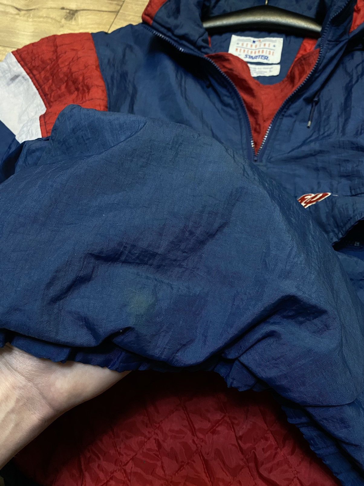 MLB × Starter × Vintage Atlanta Braves vintage 90's Starter HEAVY jacke ADULT Size US L / EU 52-54 / 3 - 7 Thumbnail