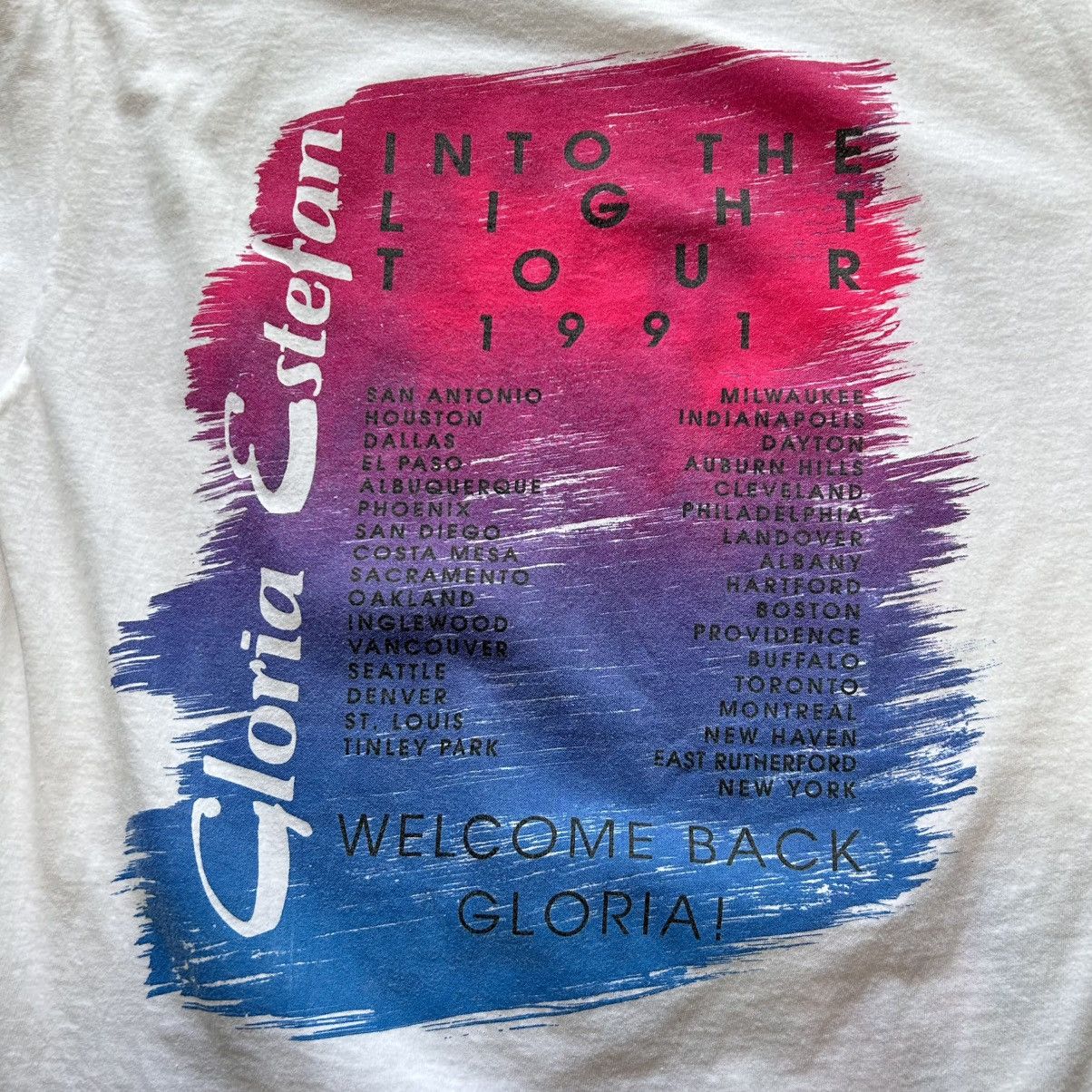Band Tees × Brockum × Vintage Vintage 1991 Gloria Estefan Into The Light tour t-shirt Size US L / EU 52-54 / 3 - 7 Thumbnail