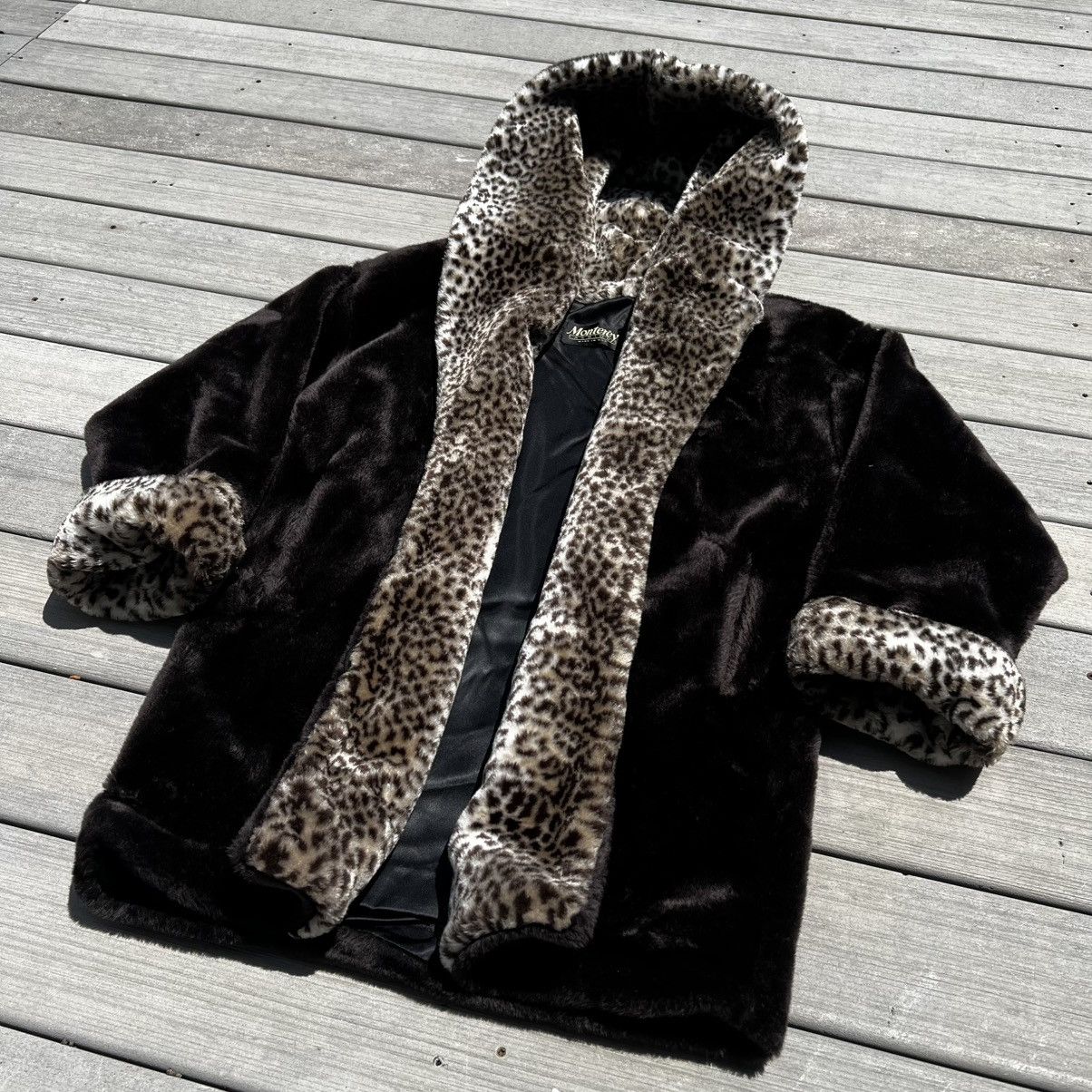 Vintage Vintage Made in the USA Faux Fur Jacket Size XL / US 12-14 / IT 48-50 - 2 Thumbnail