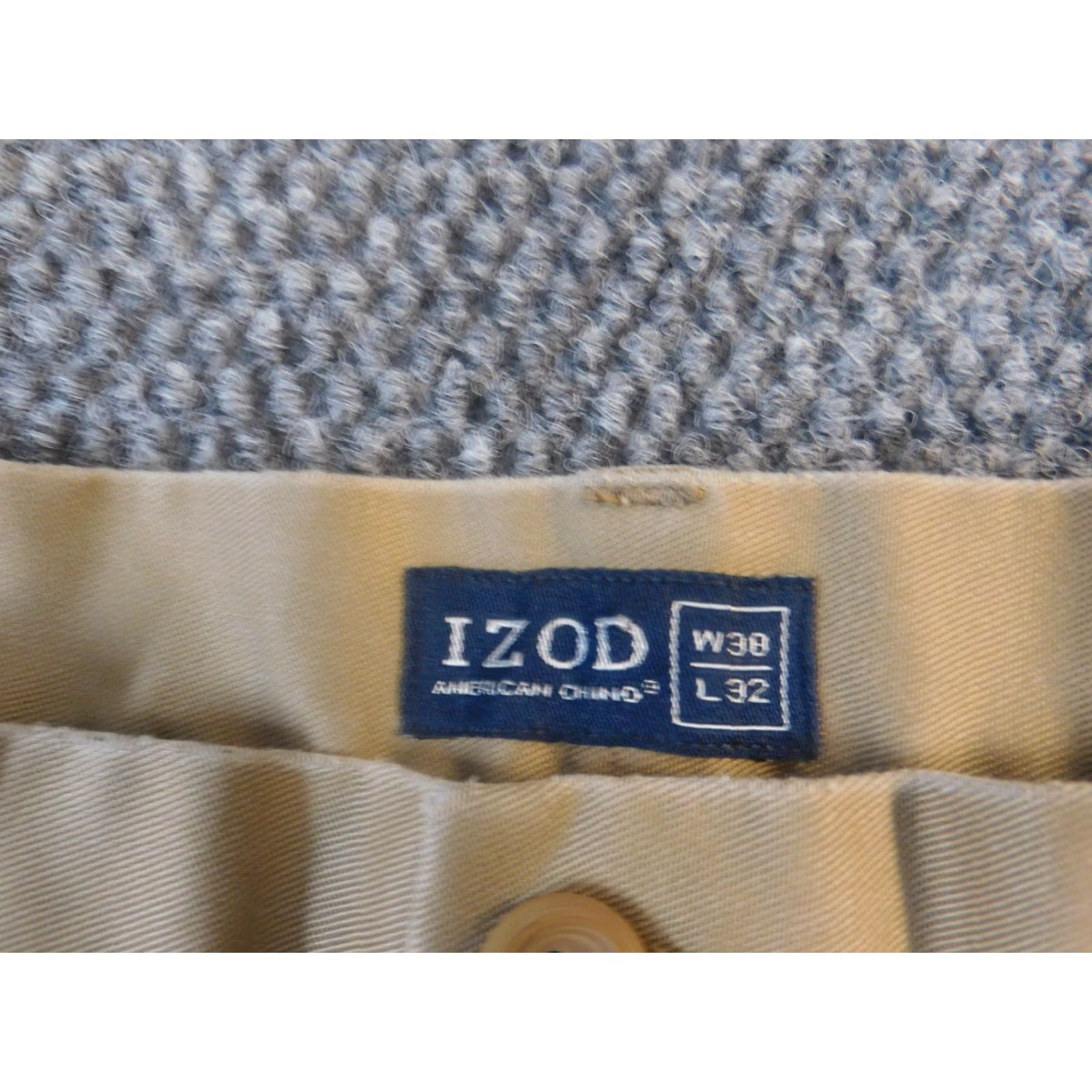 Izod IZOD Mens Pants 38x29 Straight Active Beige Chino Pocket Regular Jeans Style Modern Mens Shoes? Size US 38 / EU 54 - 5 Thumbnail