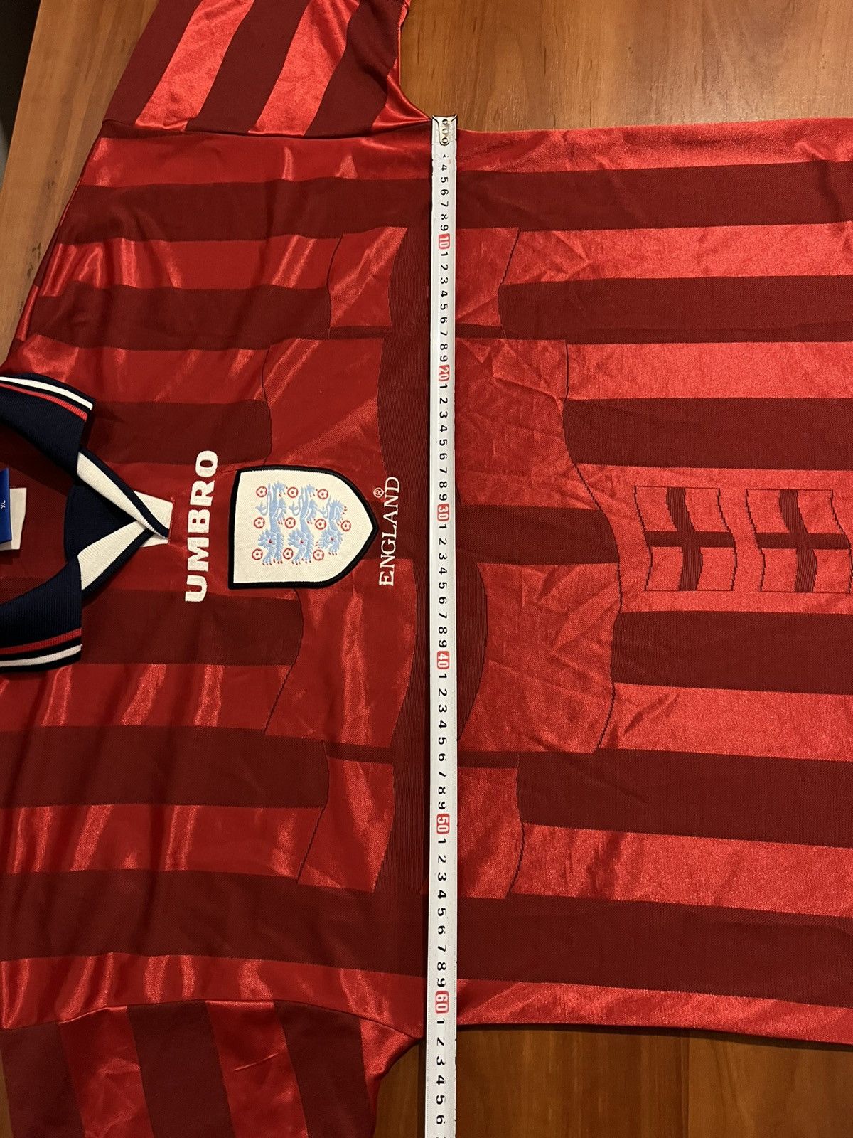 Umbro 1997/99 ENGLAND TEAM AWAY SOCCER JERSEY FOOTBALL SHIRT XL Size US XL / EU 56 / 4 - 22 Thumbnail
