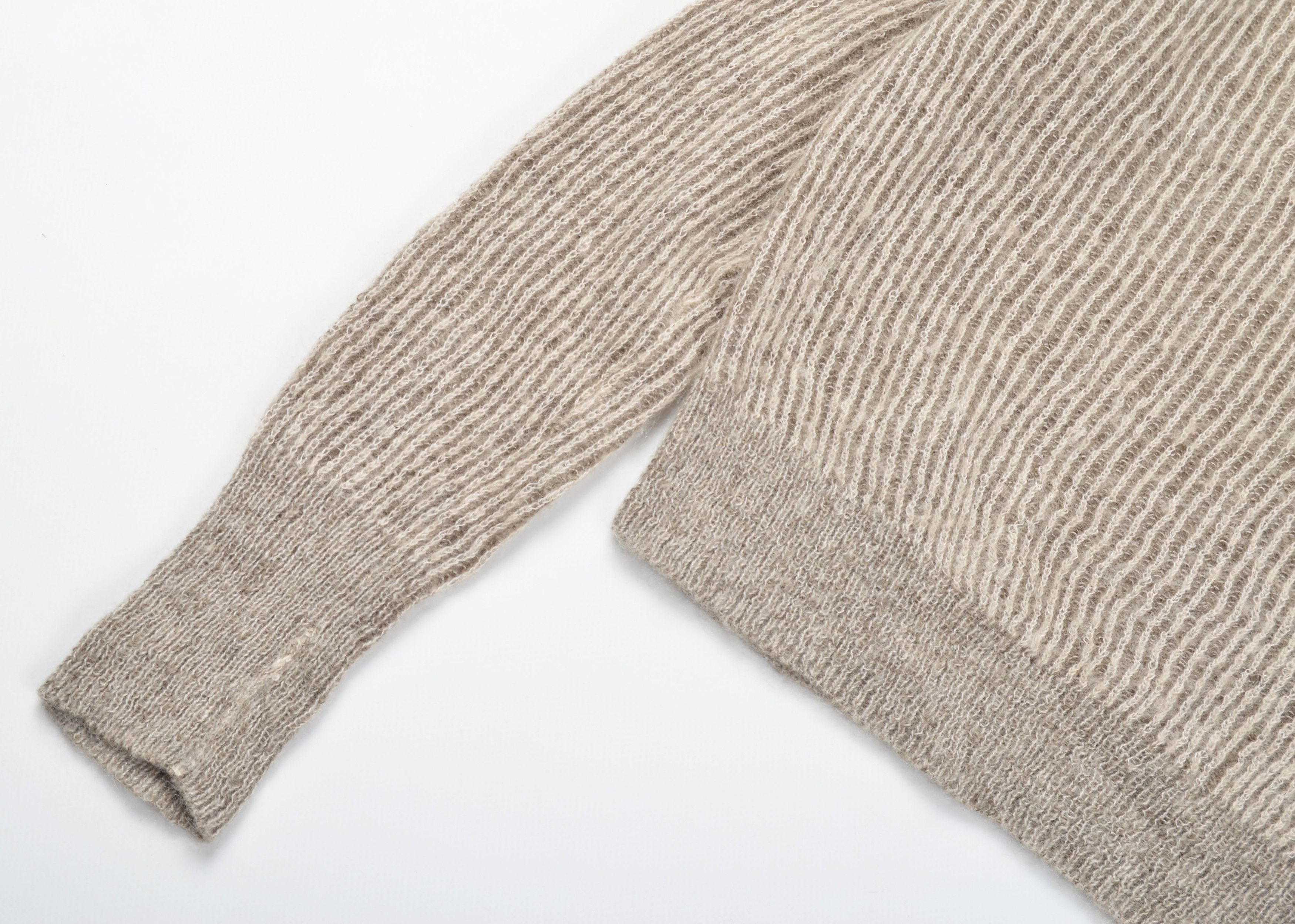 Designer Nile Atelier Gray Lightweight Mohair Blend Sweater Size M / US 6-8 / IT 42-44 - 6 Thumbnail