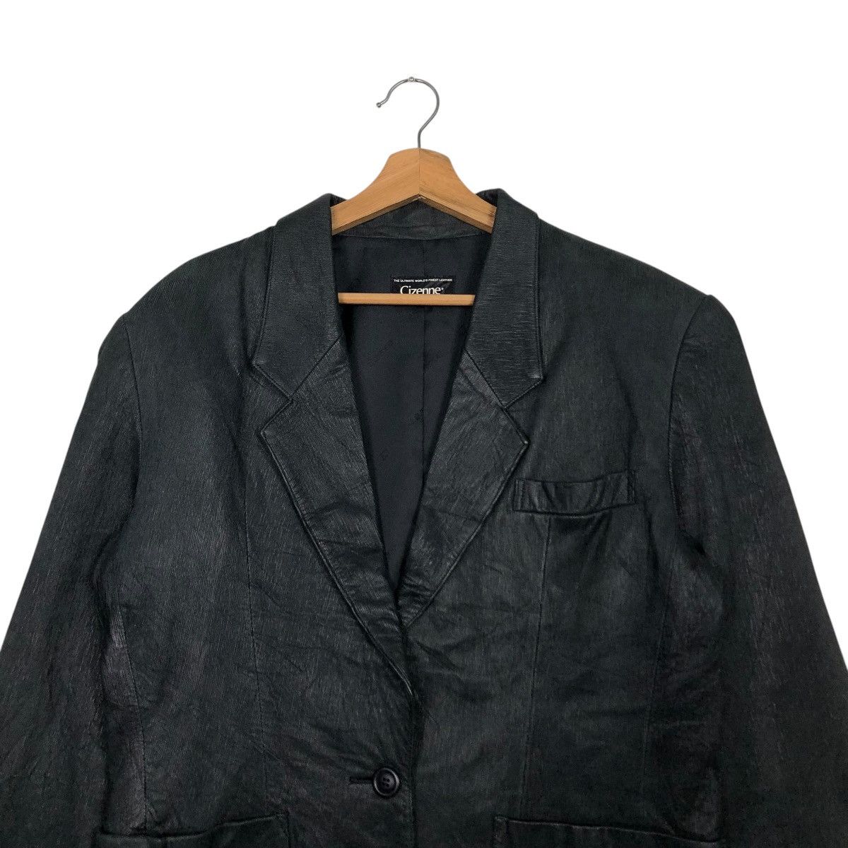 Japanese Brand 🔥VINTAGE LEATHER JACKET COATS CIZENNE ISSEY MIYAKE Size US M / EU 48-50 / 2 - 5 Thumbnail