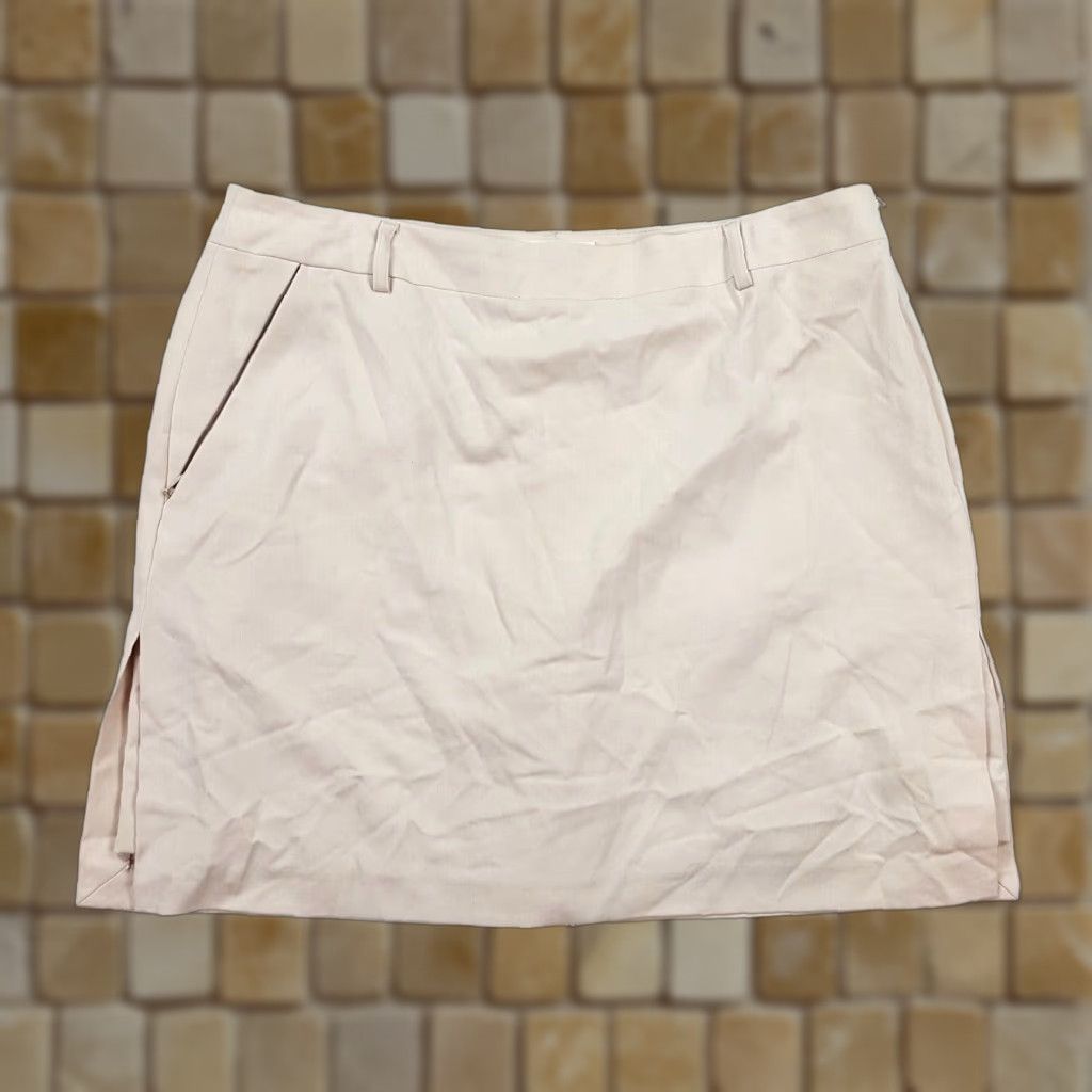 Vintage VINTAGE Teháma Beige Mini Skort Women 14 Skirt Athletic Tennis Golf Short Pockets Beige 14 Womens Skort Size 25" / US 0 / IT 36 - 1 Thumbnail