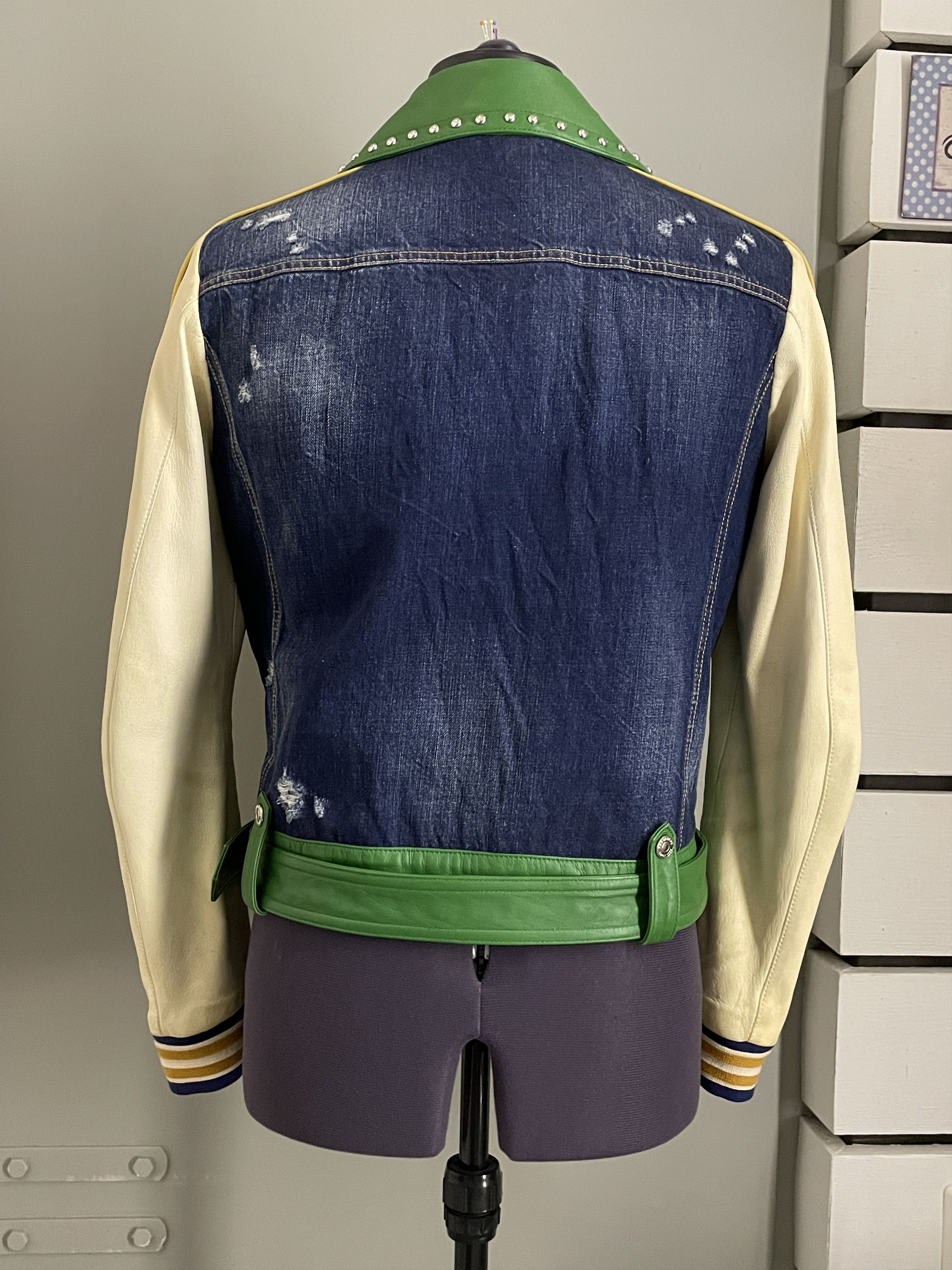 Dsquared2 Dsqaured2 Scout Studded Biker Jacket Size L / US 10 / IT 46 - 2 Thumbnail