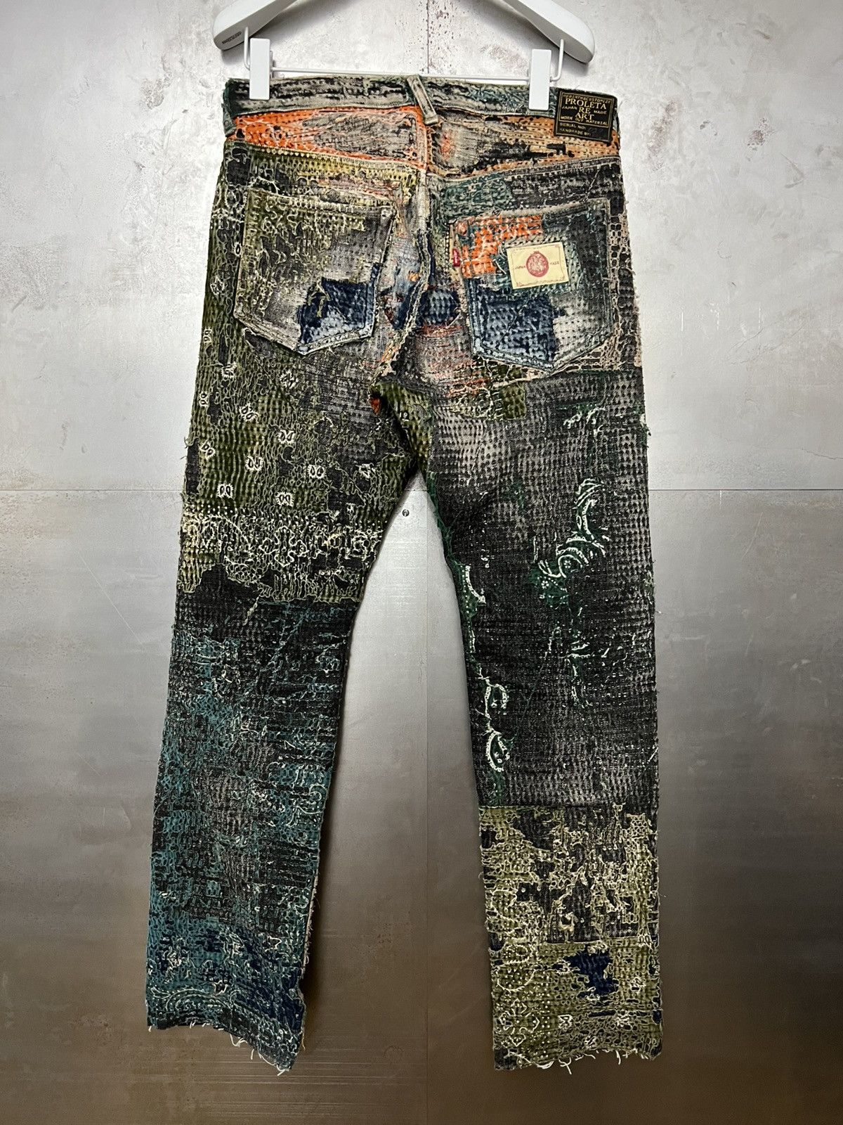 Proleta Re Art Proleta Re Art 1/1 Boro Denim #29 Size US 32 / EU 48 - 3 Thumbnail