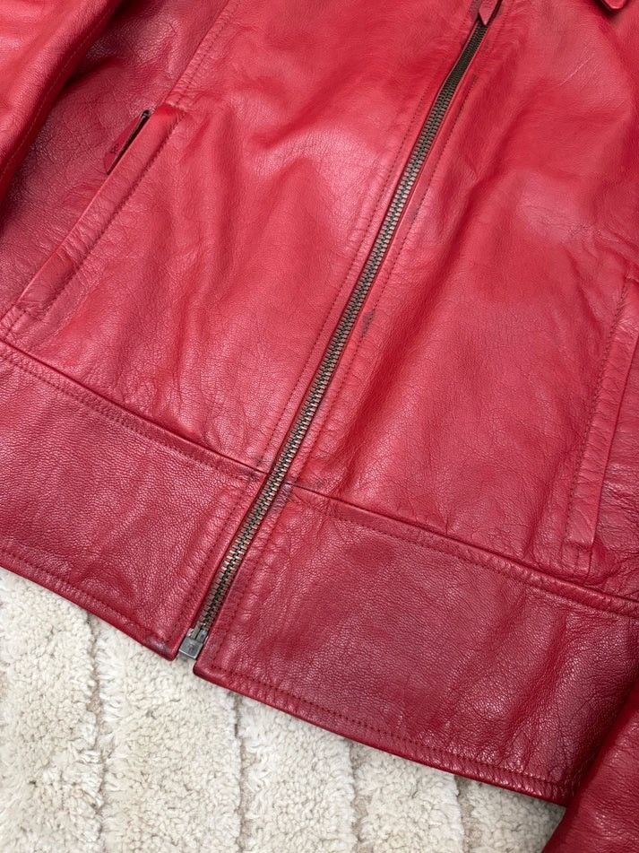 Dolce & Gabbana Dolce & Gabbana red trucker Jacket (S) Size US S / EU 44-46 / 1 - 4 Thumbnail